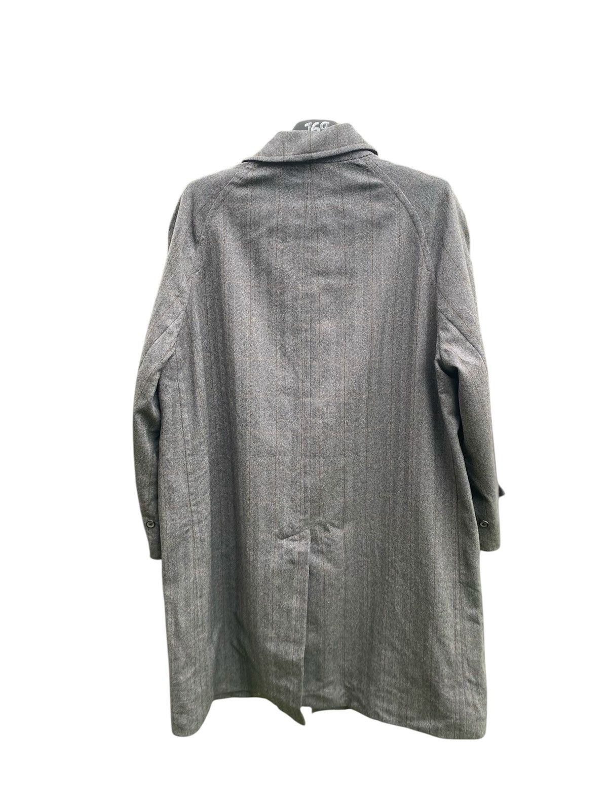 Burberry Prorsum Vintage 80s Burberrys’ London Grey Wool Overcoat Size 40R - 10 Thumbnail