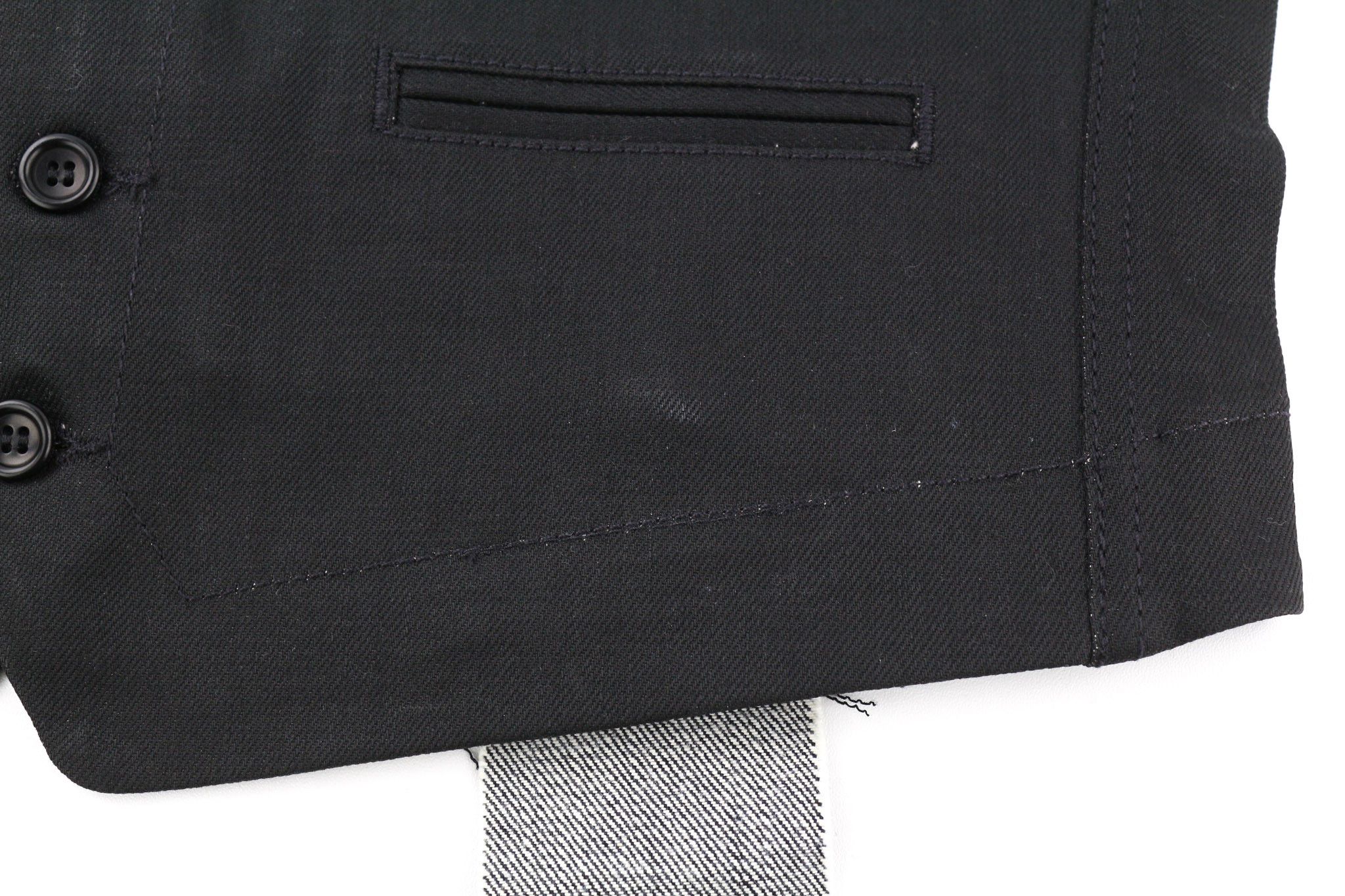 Nudie Jeans PAL M Dry Black Coated Half Belt Logo Vest 80728 Size US M / EU 48-50 / 2 - 9 Thumbnail