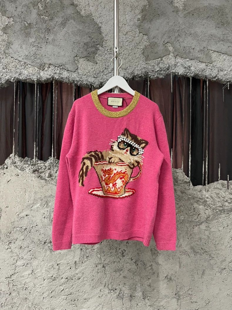Gucci GucciCat sweater 2503-Nextarrow Size M / US 6-8 / IT 42-44 - 1 Thumbnail