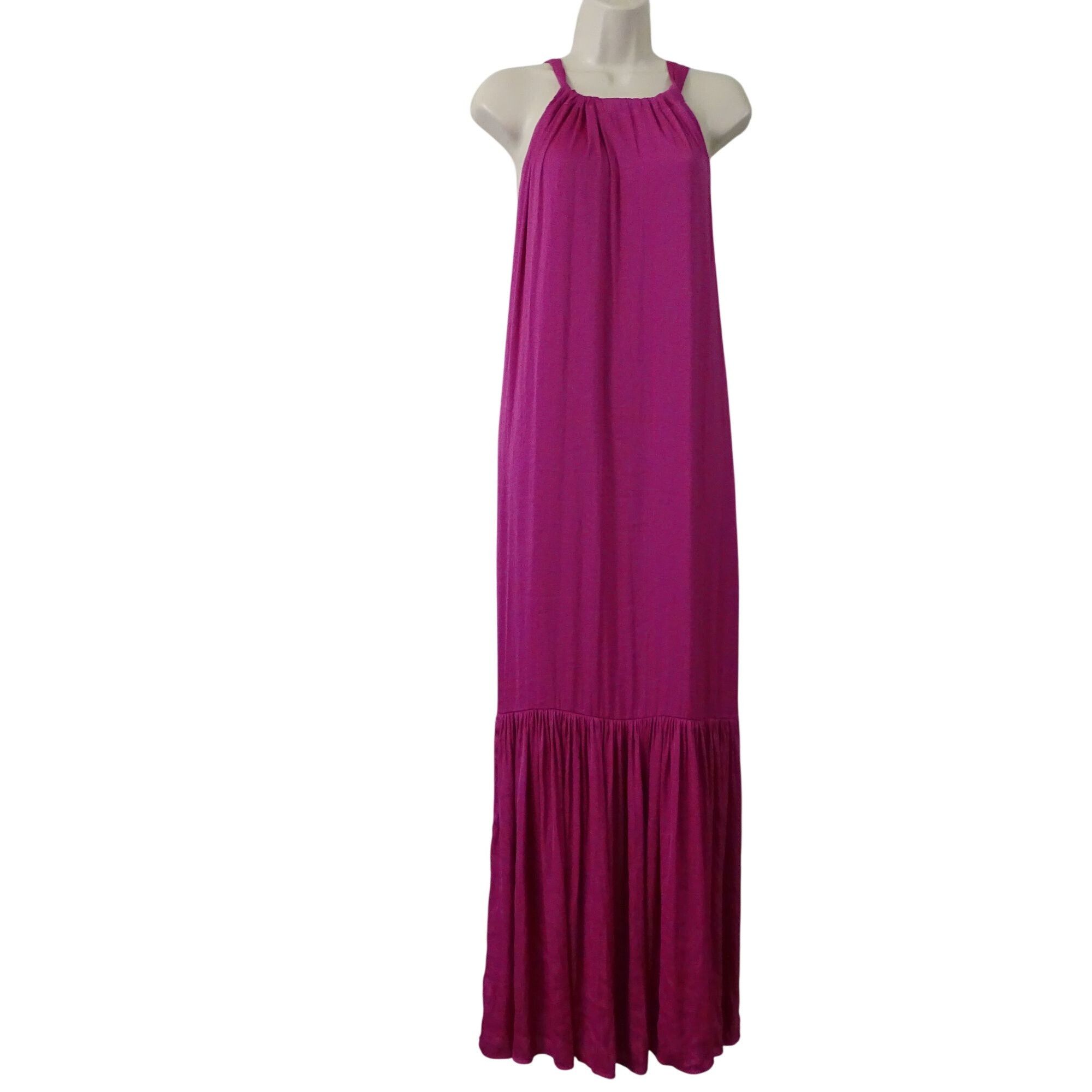 Banana Republic Banana Republic Purple Sleeveless Halter Maxi Dress Women Si Size S / US 4 / IT 40 - 2 Thumbnail