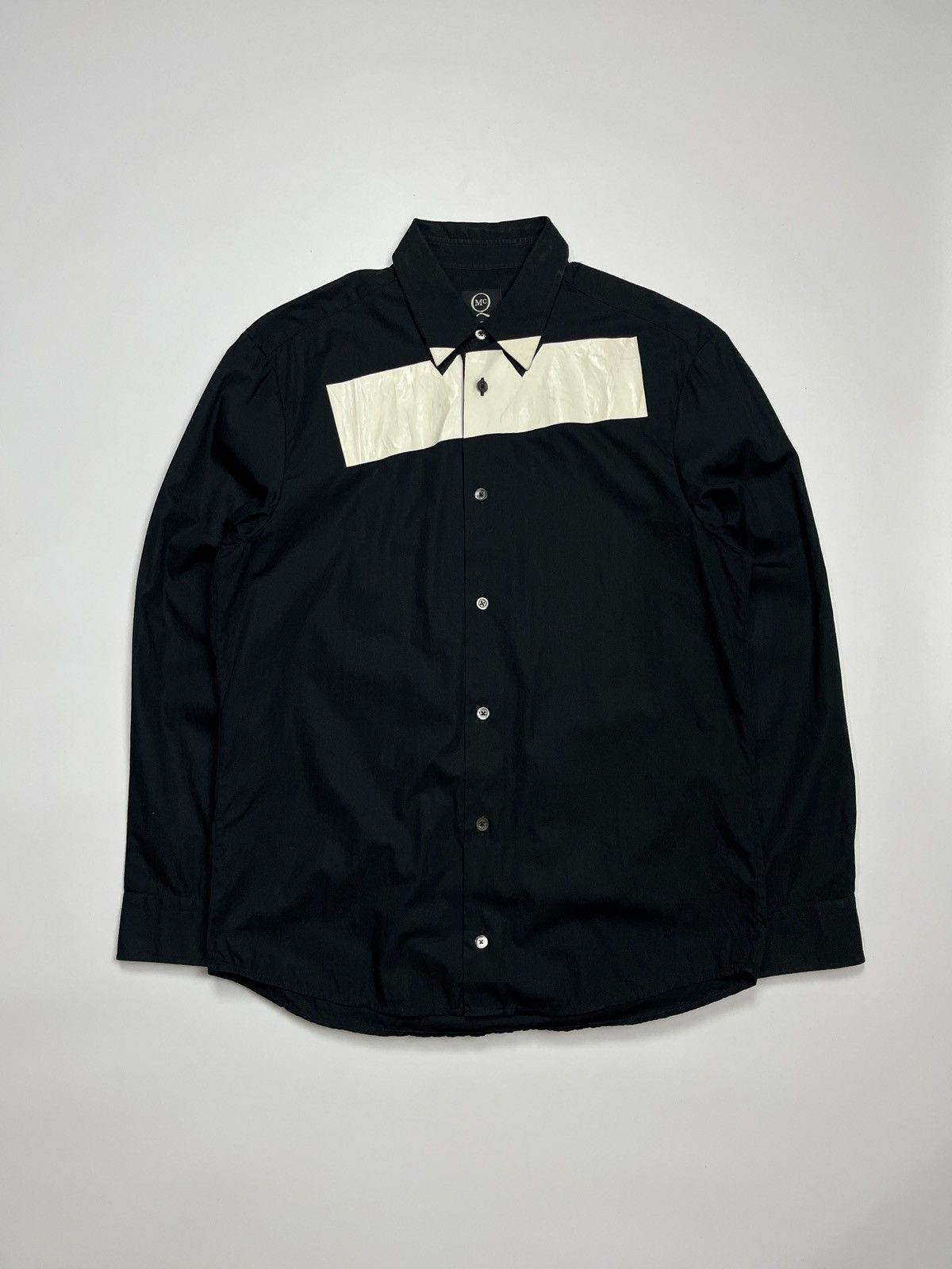 Alexander McQueen ALEXANDER MCQUEEN MCQ BLACK & WHITE TAPE SHIRT Size US M / EU 48-50 / 2 - 1 Thumbnail