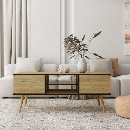 Designer × Homemade Coffee table, computer table, solid wooden leg support,Accen Size US L / EU 52-54 / 3 - 1 Thumbnail