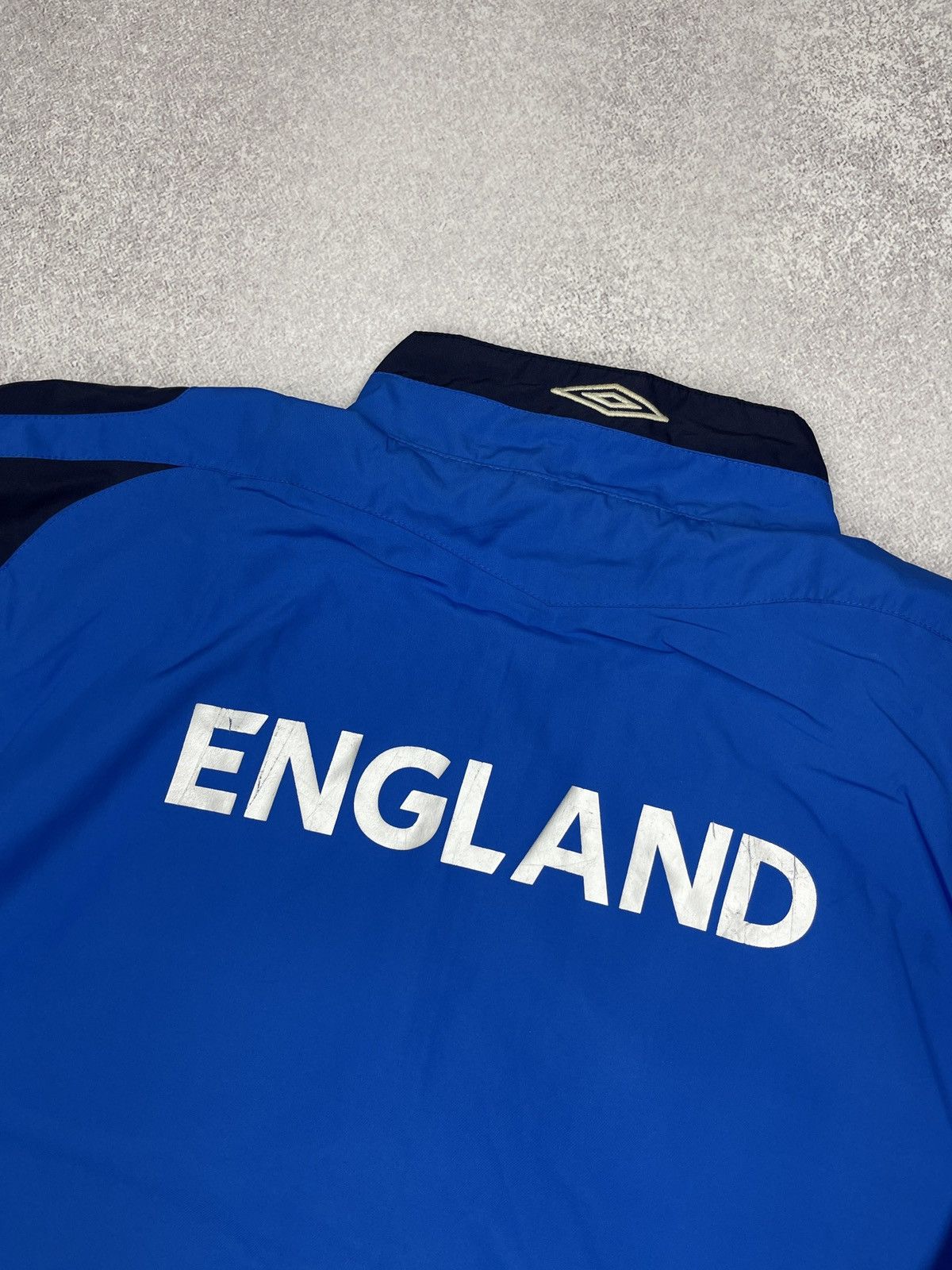 Umbro Vintage Official Umbro England Track Jacket Blue Big Logo Size US M / EU 48-50 / 2 - 8 Thumbnail