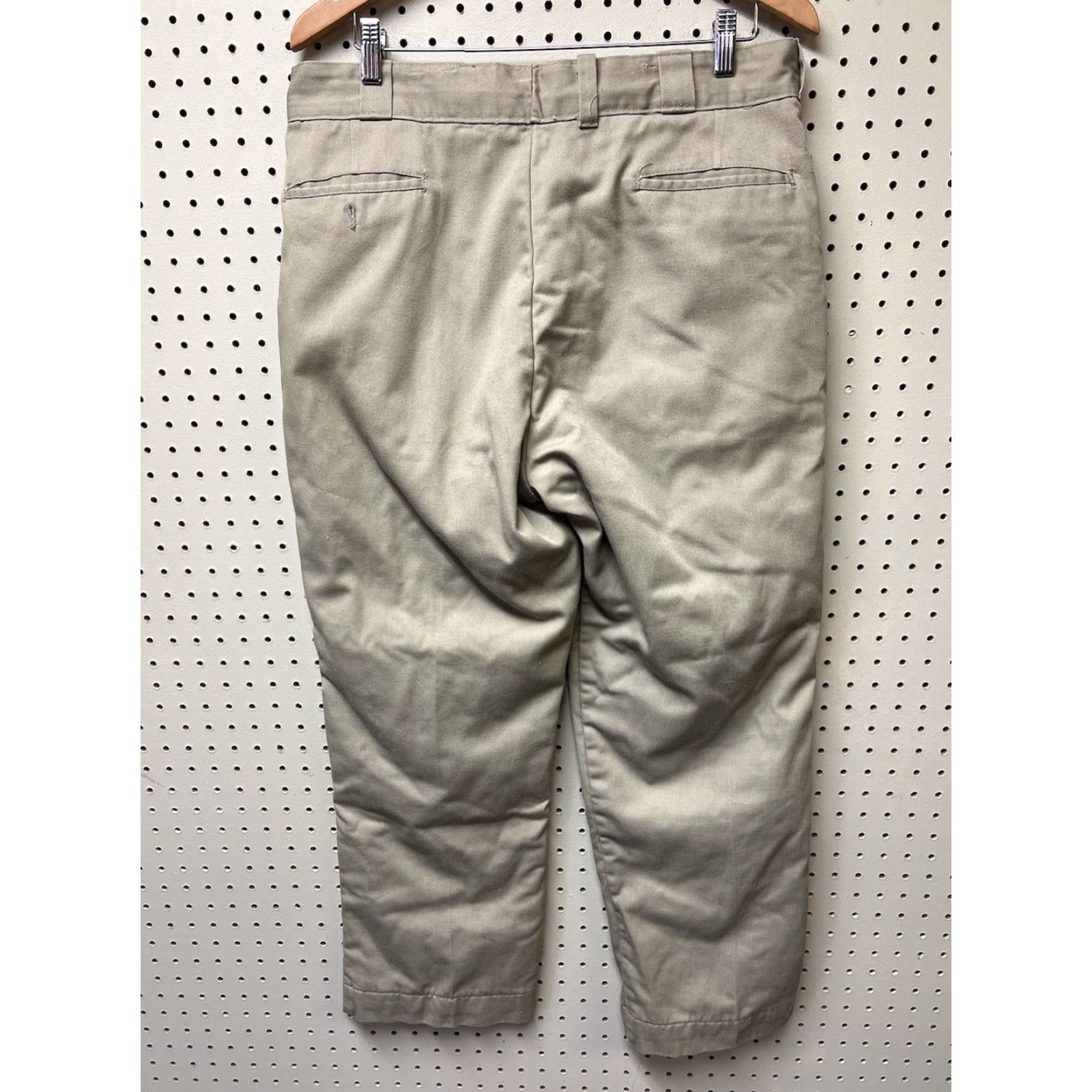 Vintage VINTAGE L.L.Bean Pants Chino Lined Flannel Brown Mens 34x30 Regular 30 Inseam Straight Logo Pockets Outdoor Soiled As Is Size US 34 / EU 50 - 2 Thumbnail