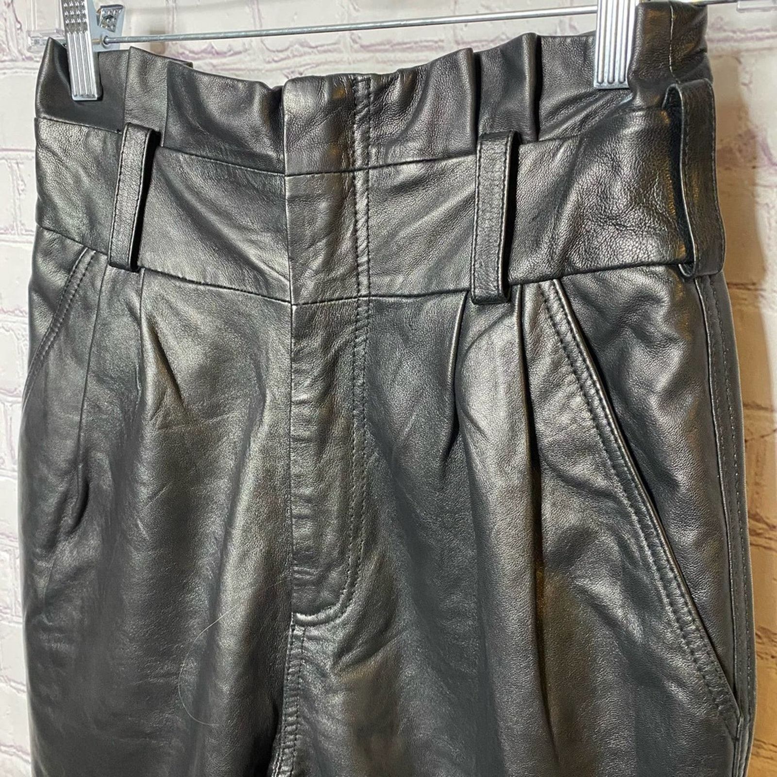 Other NWOT Lamb Leather Walter Baker Pants Size 25" / US 0 / IT 36 - 2 Thumbnail