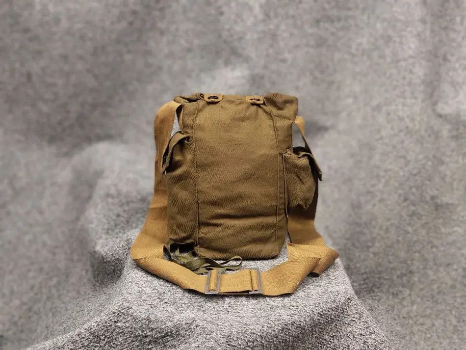 M51 Gas Mask Haversack Carrier Green-Khaki Belgian Cold War Era