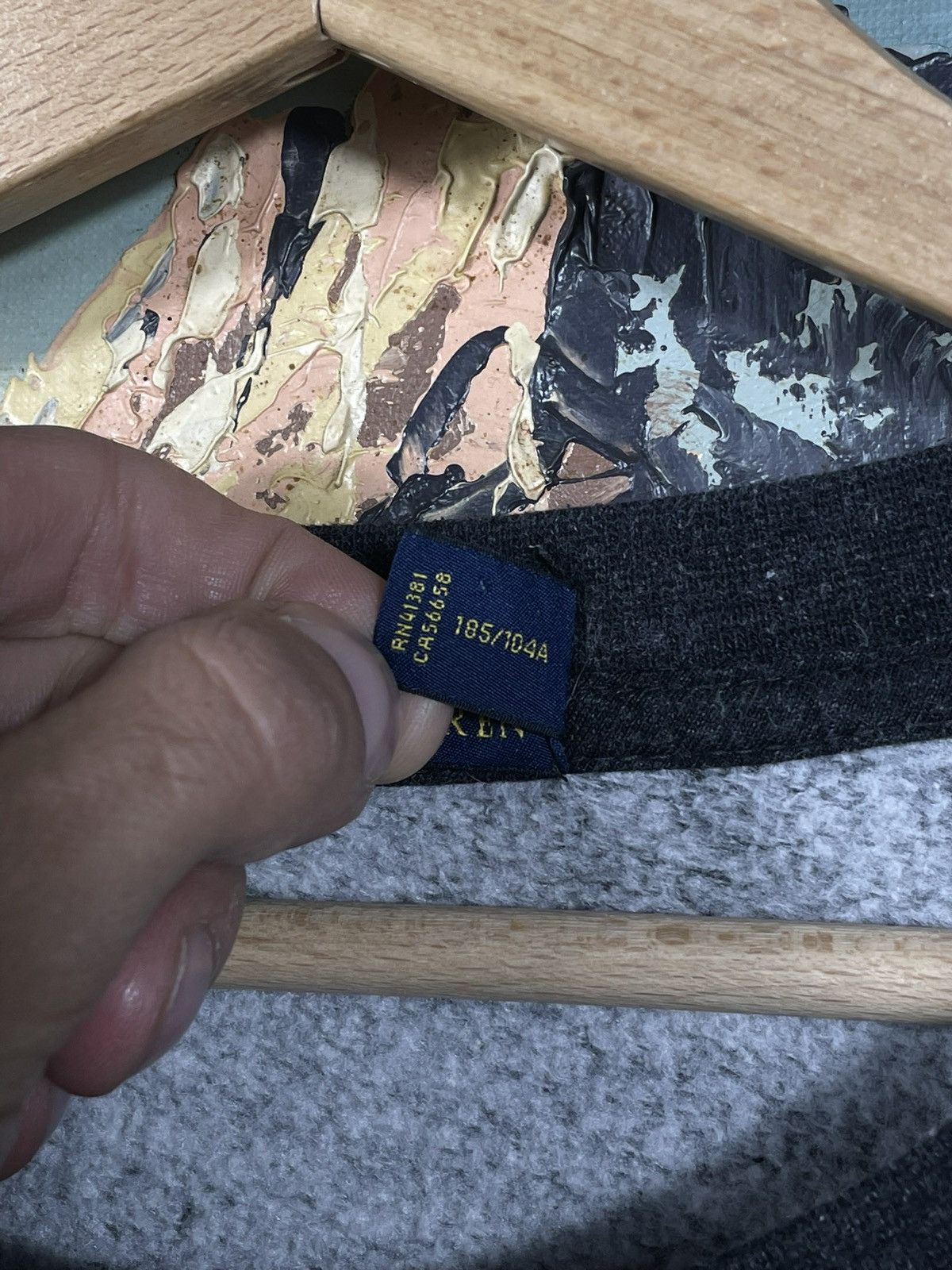 Designer × Polo Ralph Lauren × Ralph Lauren Polo Ralph Lauren Dark Grey Crewneck Sweater Kanye West Size US XL / EU 56 / 4 - 7 Thumbnail