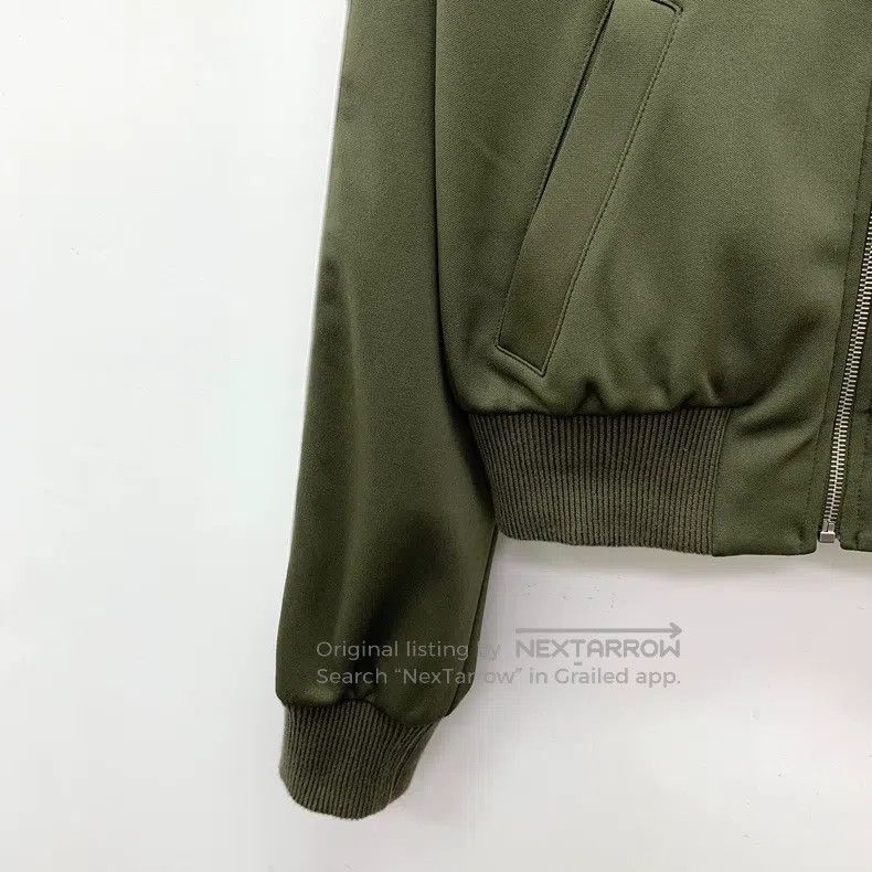 Loewe Loewe Dark Green Logo Embroidered Stand Collar Zip Long Sl Size S / US 4 / IT 40 - 4 Thumbnail