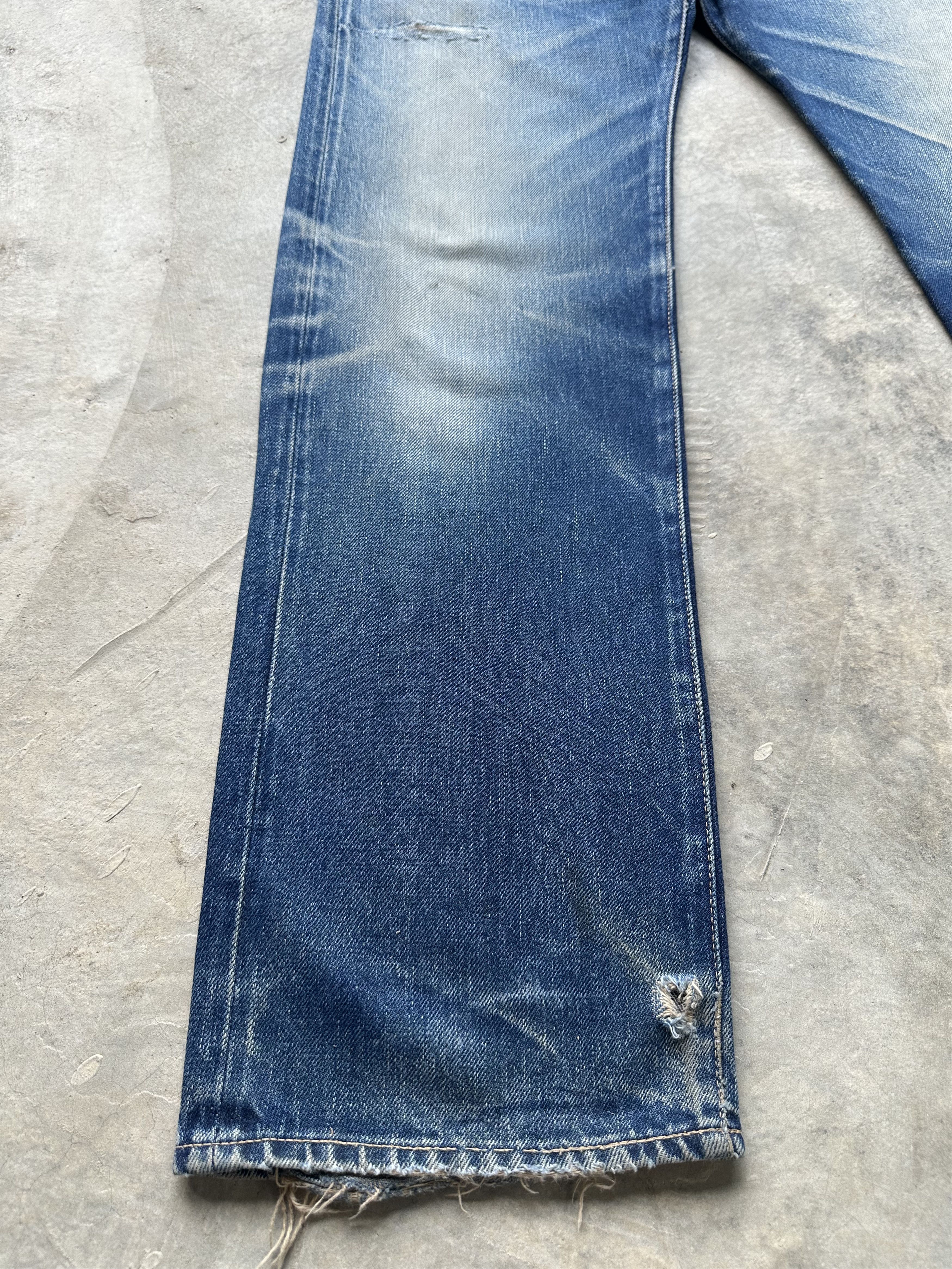 Warehouse Vintage Japanese Brand HR Market Distressed Selvedge Jeans Size US 31 - 6 Thumbnail