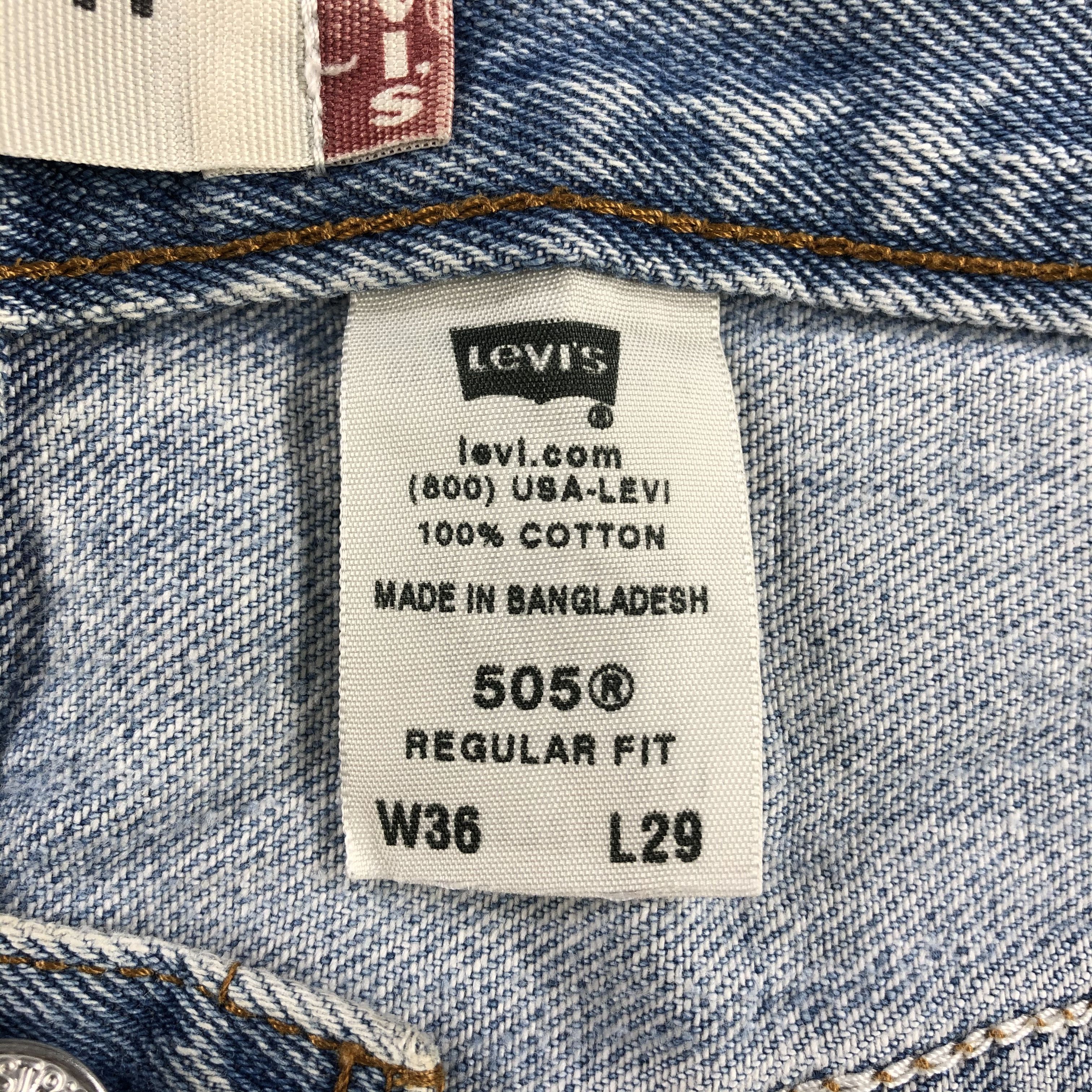 Levi's × Vintage Vintage Light Wash Levis 505 Jeans-J1534 Size US 36 / EU 52 - 12 Thumbnail