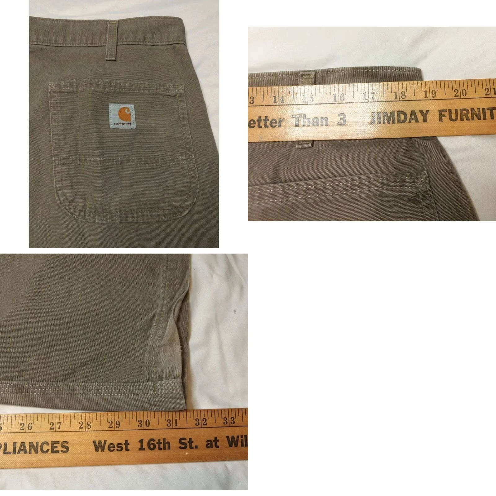 Carhartt Carhartt Pants Mens 36x32 Tan Relaxed Fit Canvas Khaki B299 MUS Pants Men Tan Relaxed 36x32 5-Pocket Khakis Workwear Casual Size US 36 / EU 52 - 8 Thumbnail