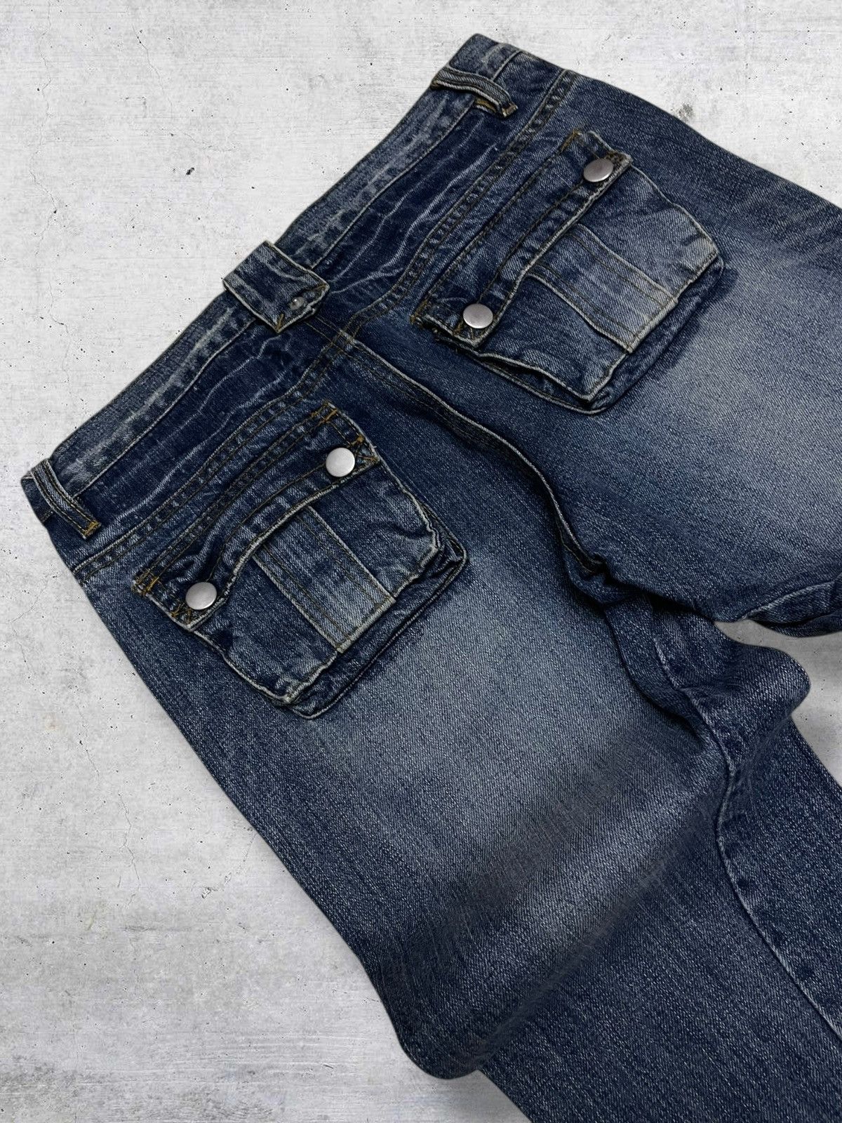 Japanese Brand VINTAGE BIT BLUE JAPAN DESIGNER 90S PUNK BIKERS OG DENIM Size US 29 - 14 Thumbnail