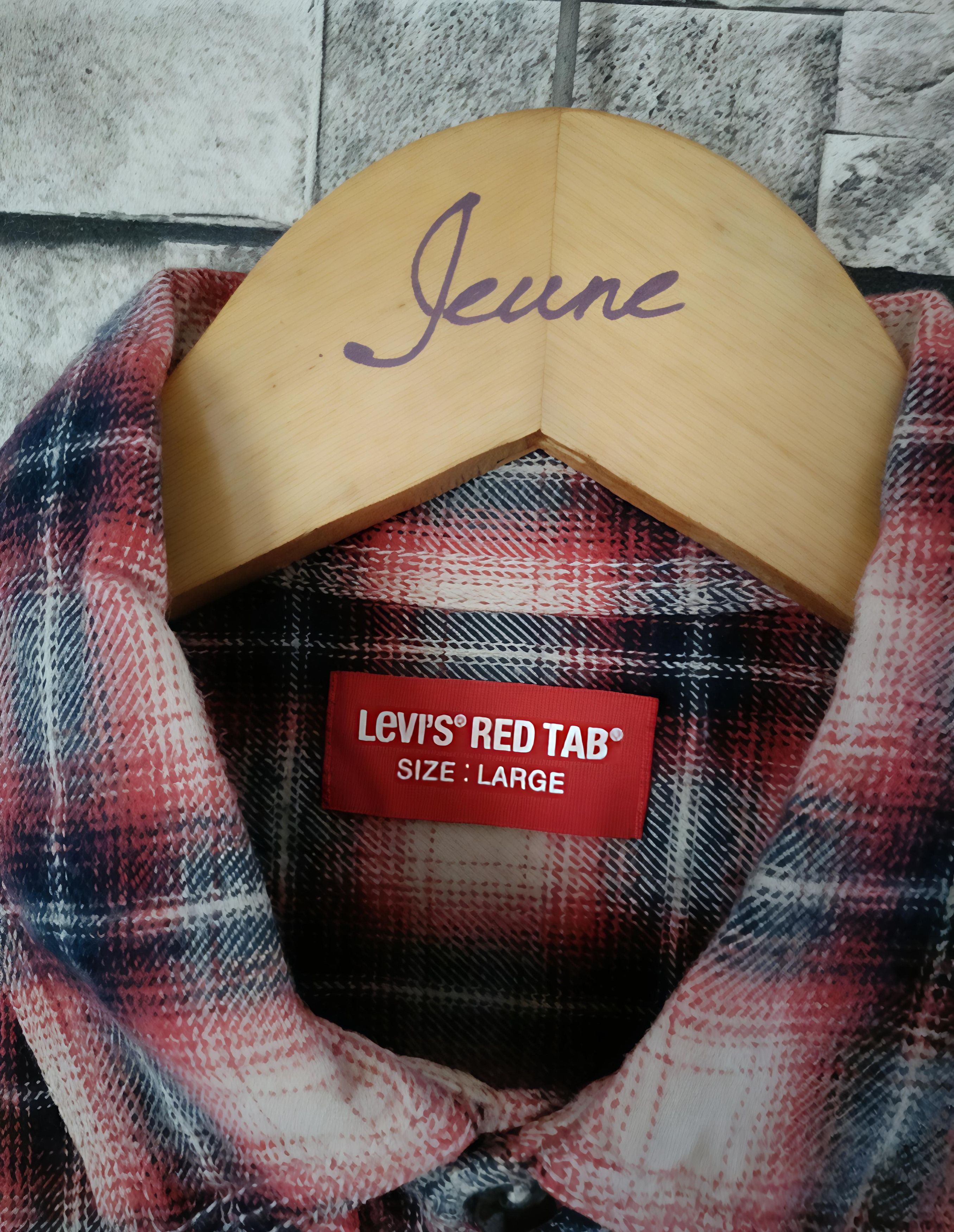 Flannel × Levi's × Vintage Vintage Levis red tab outer tartan flanel shirt Size L / US 10 / IT 46 - 6 Thumbnail