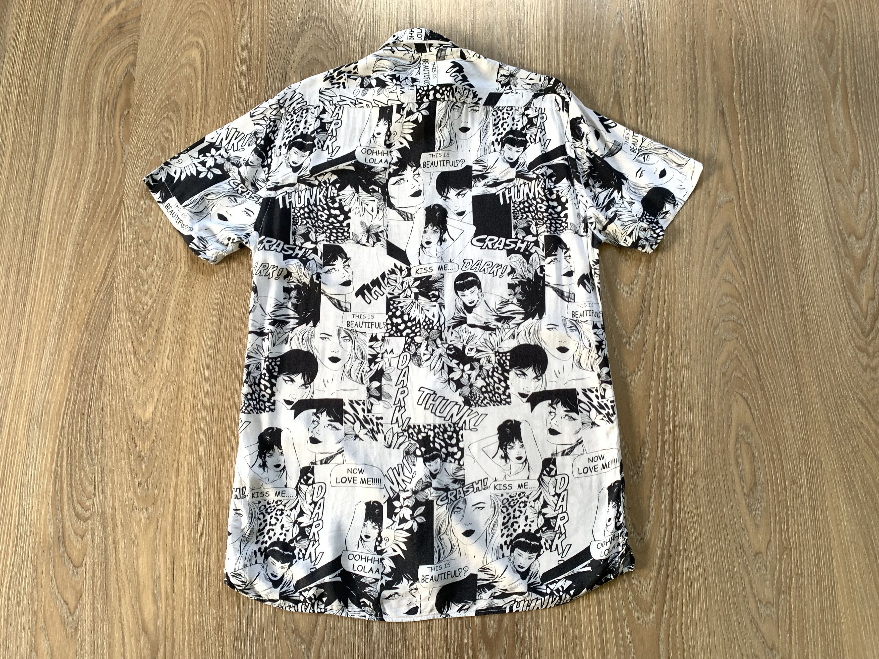 Zara Zara Man Comics Art Hawaiian Shirt Size US L / EU 52-54 / 3 - 3 Thumbnail