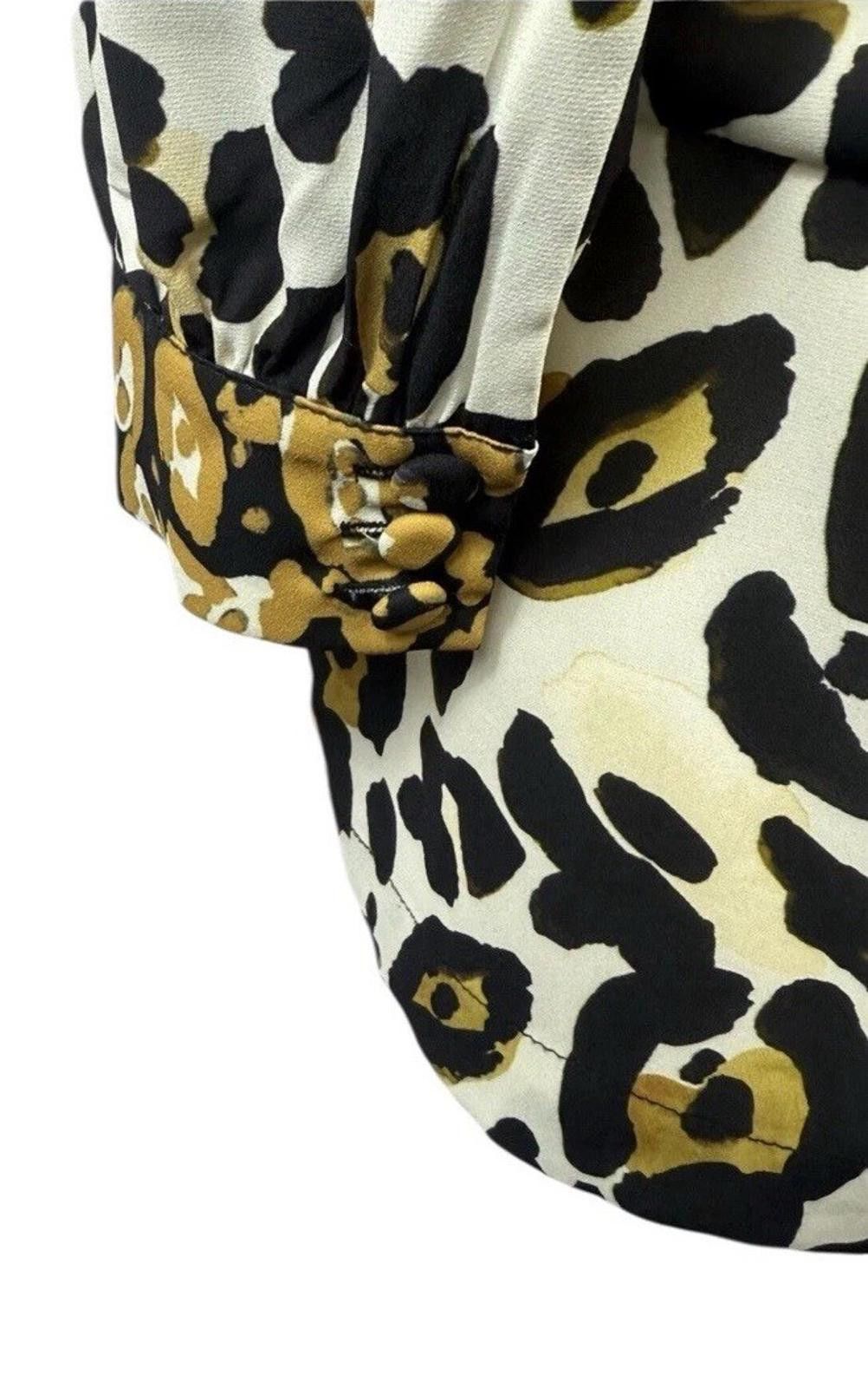 Other Vestire dress leopard long sleeved - Size AU 10 US 6 (009) Size M / US 6-8 / IT 42-44 - 8 Thumbnail