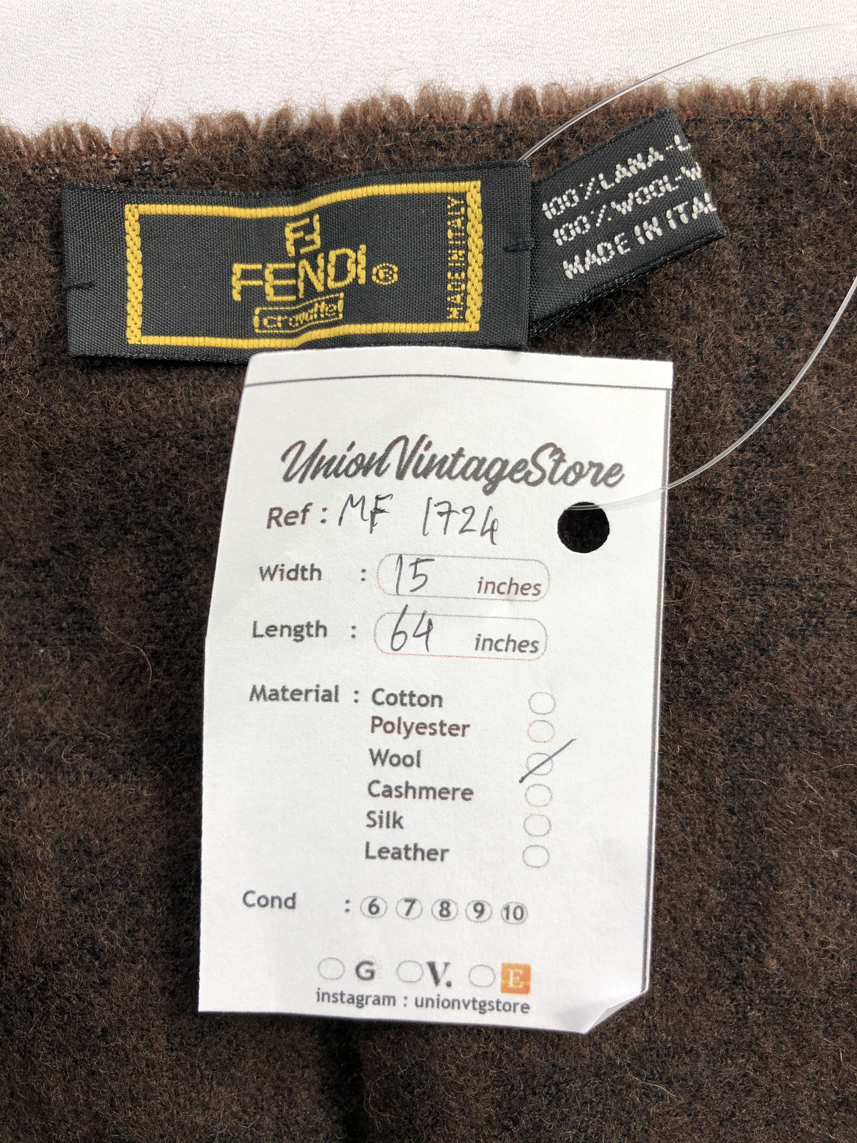 Fendi Vintage Fendi Scarf/Muffler/Neckwear MF1724 Size ONE SIZE - 5 Thumbnail