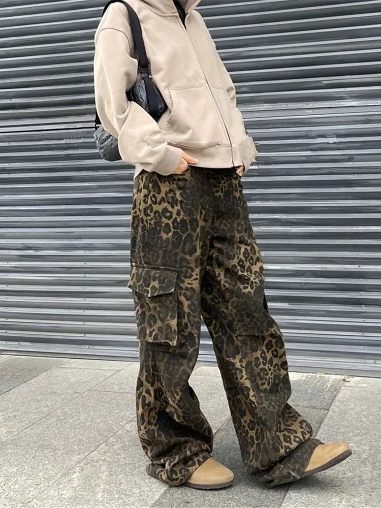 Vintage Leopard Baggy Jeans Size US 32 / EU 48 - 1 Thumbnail
