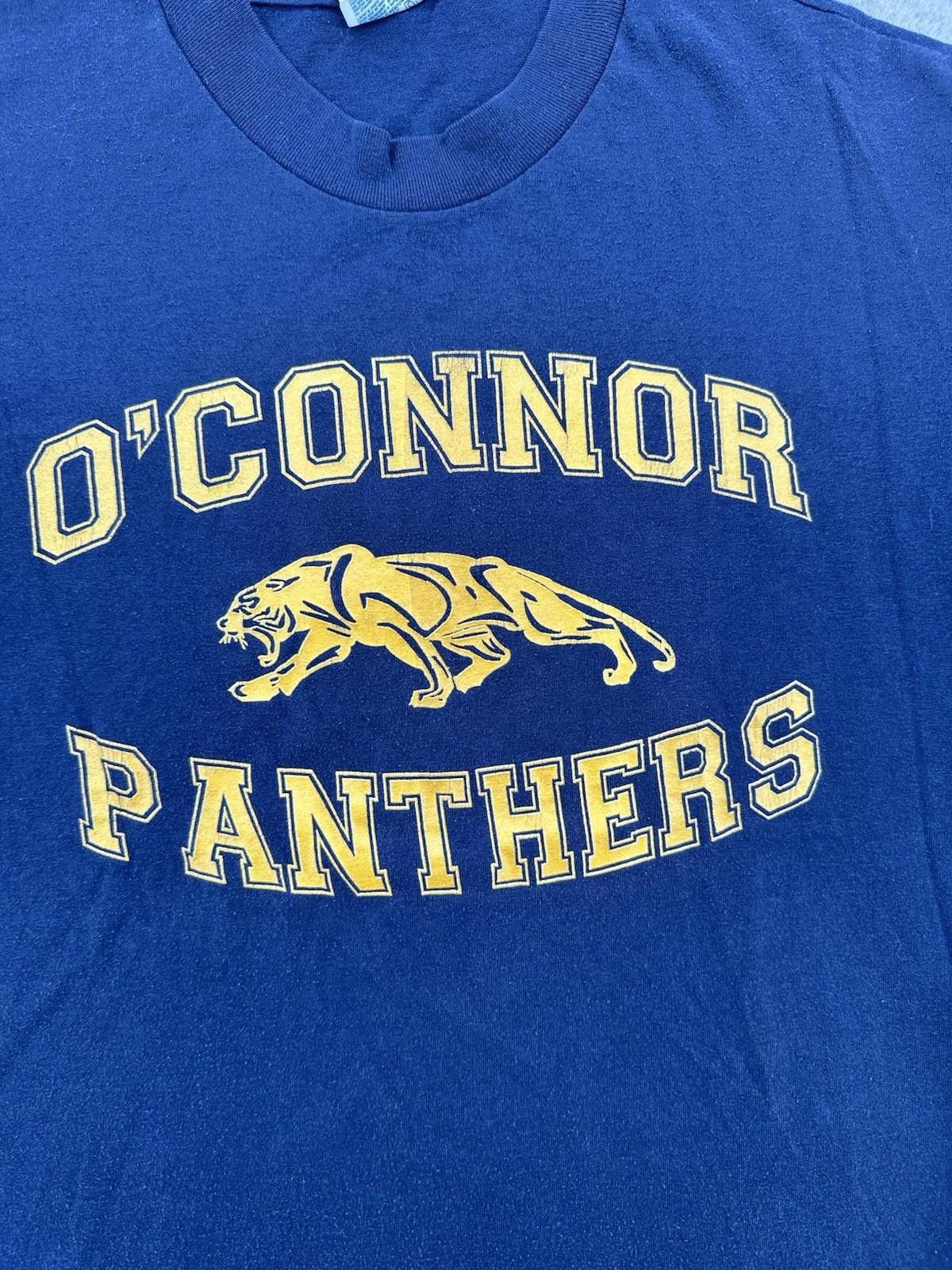Salem Sportswear Vintage OConnor Panthers Football T Shirt Mens Y2K Size US L / EU 52-54 / 3 - 2 Thumbnail
