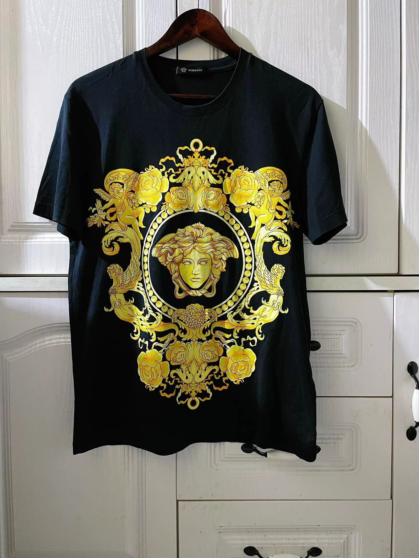 Versace Versace Runway Angel Medusa Print S/S Tee M Size M / US 6-8 / IT 42-44 - 1 Thumbnail