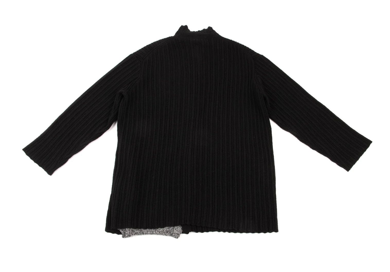 Yohji Yamamoto Yohji Yamamoto Half Layered Wool Knit Jacket Size US M / EU 48-50 / 2 - 12 Thumbnail