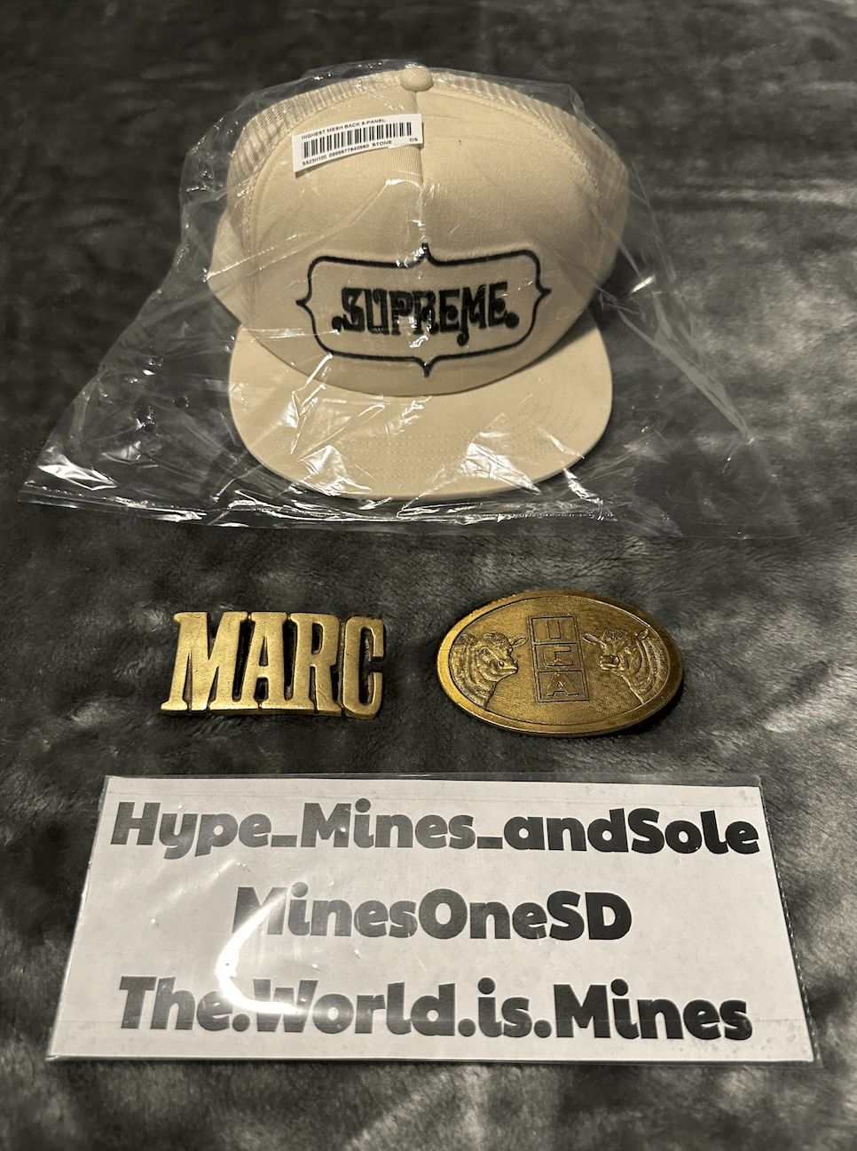 Supreme NWT Supreme Highest Mesh Back 5-Panel - Stone Size ONE SIZE - 3 Thumbnail