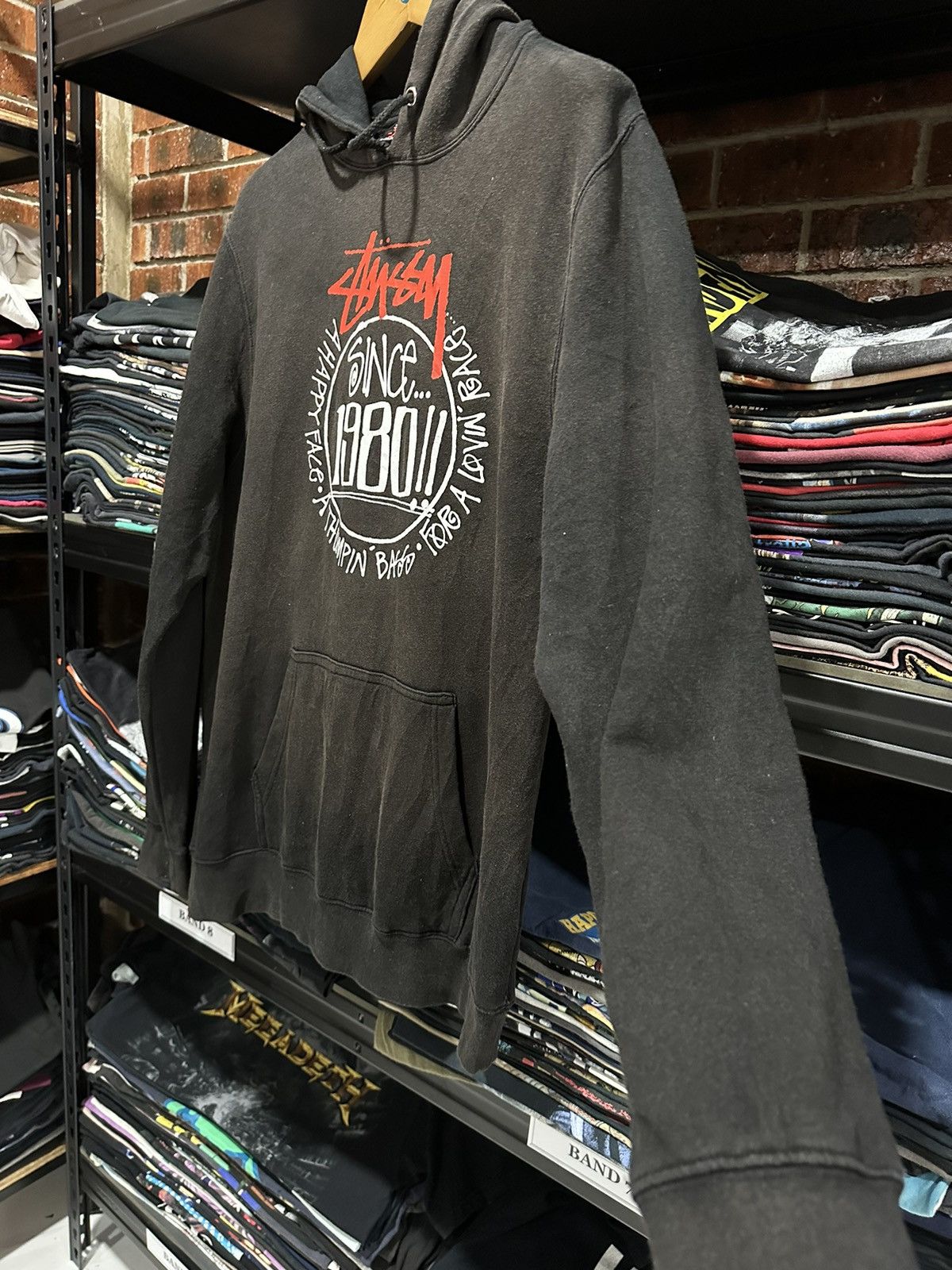 Stussy × Vintage Vintage Stussy Skateboard Sun Faded Hoodie Size US XL / EU 56 / 4 - 9 Thumbnail