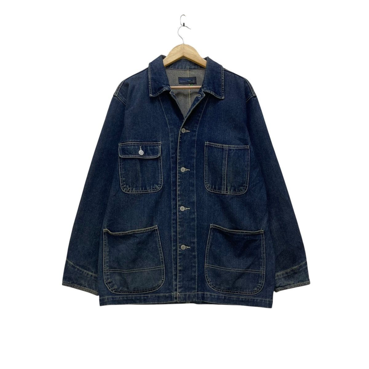45rpm 💥Vintage Sunfaded Pairshine Worker Denim Jacket Size US L / EU 52-54 / 3 - 1 Thumbnail