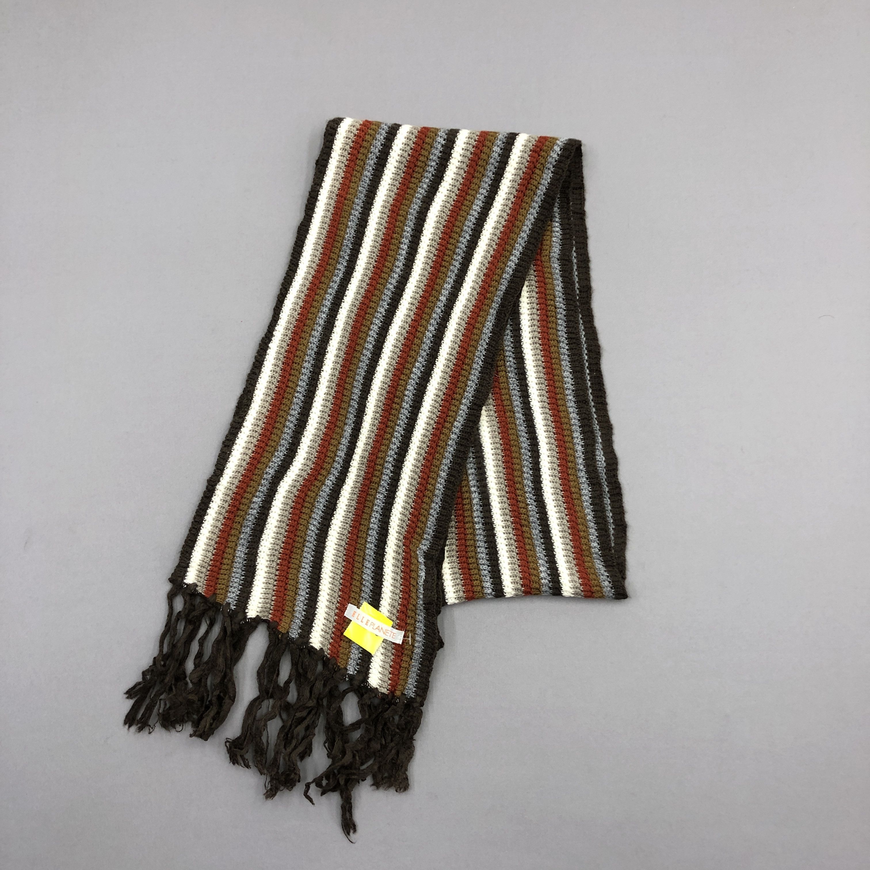 Johnstons Of Elgin Vintage 90s Johnston Of Elgin Scarf Muffler Wool Scarves Size ONE SIZE - 3 Thumbnail