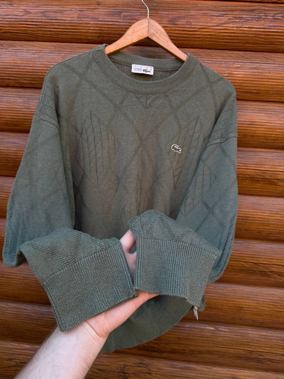 Lacoste Vintage Lacoste Chemise Knit Sweater Size US XL / EU 56 / 4 - 4 Thumbnail