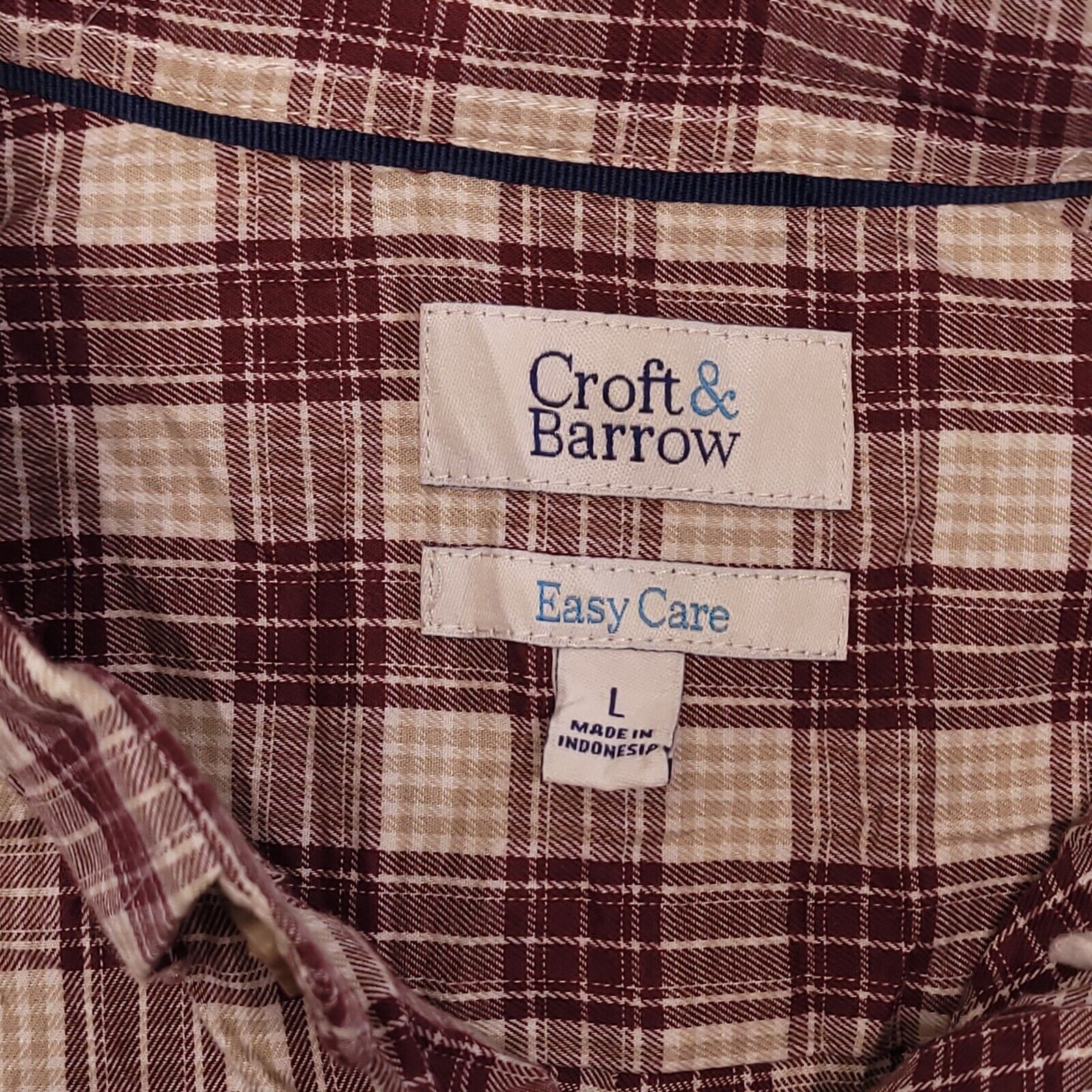 Croft & Barrow Croft & Barrow Tartan Flannel Shirt Mens Size Large L Red Size US L / EU 52-54 / 3 - 3 Thumbnail
