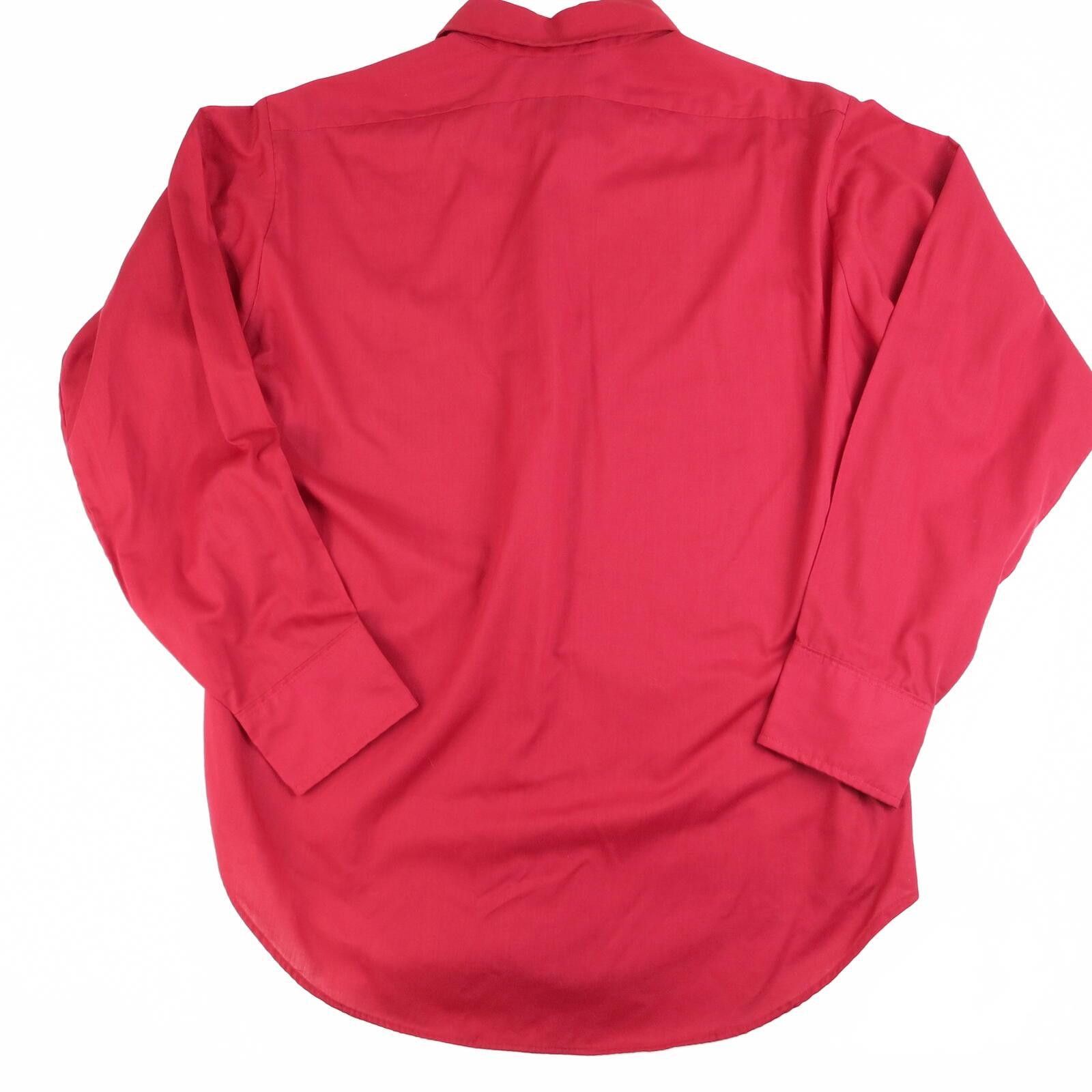 Van Heusen Vintage Van Heusen 417 Red Long Sleeve Dress Shirt 16x34 Size US L / EU 52-54 / 3 - 5 Thumbnail
