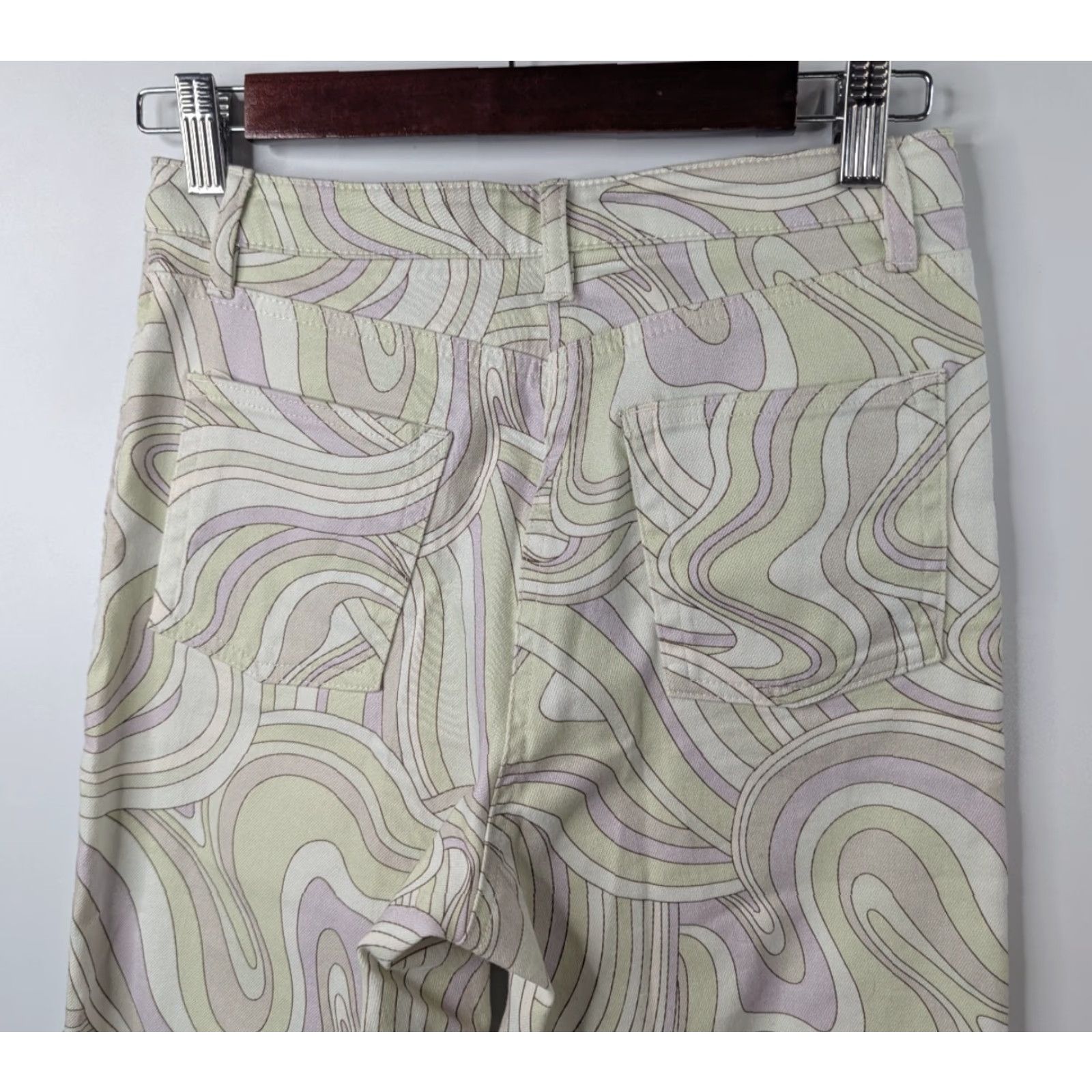 Aritzia Wilfred Free Aritzia Pants Straight Leg 2 Lavender Cream Multicolor Twill Ankle Casual City Preppy 10+2 Size 26" / US 2 / IT 38 - 6 Thumbnail