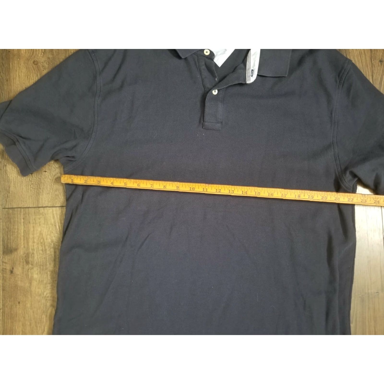 Tommy Hilfiger VINTAGE Retro 2010 Mens XL Tommy Hilfiger Navy Blue Polo Shirt Short Sleeve Size US XL / EU 56 / 4 - 3 Thumbnail