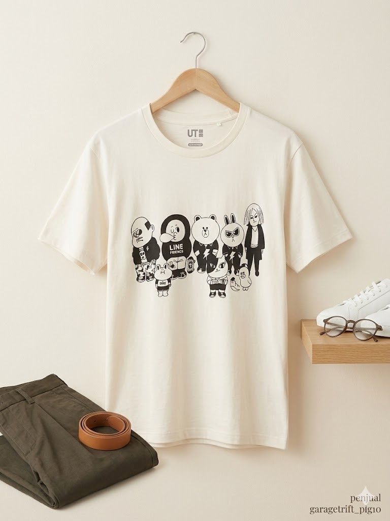 Uniqlo T-Shirt UT LINE FRIENDS Size US XL / EU 56 / 4 - 1 Thumbnail