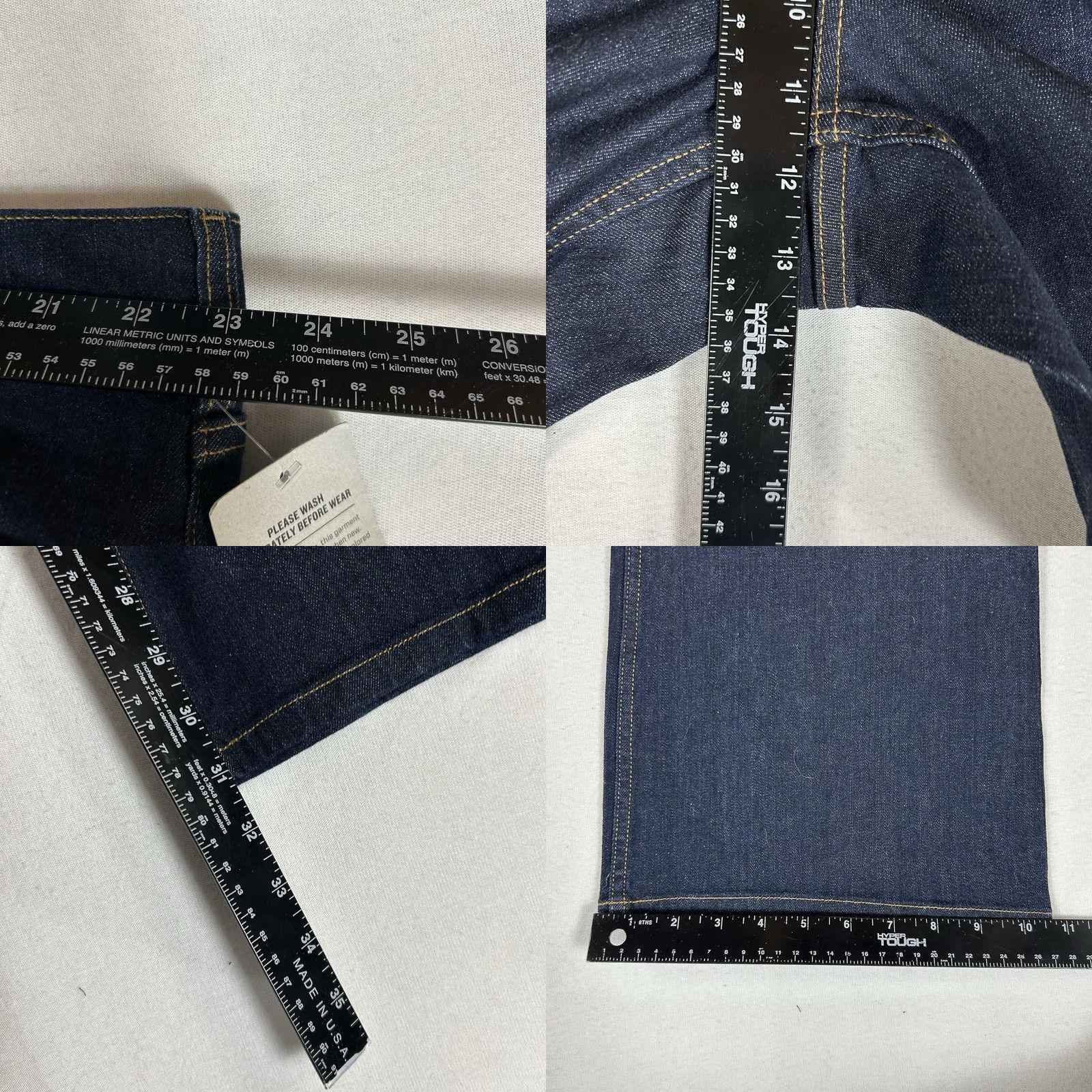 Denime Duluth Duluthflex Boot Cut Jeans Womens 24W x 31 Dark Blue Denim NWT Size 42" / US 20 - 9 Thumbnail
