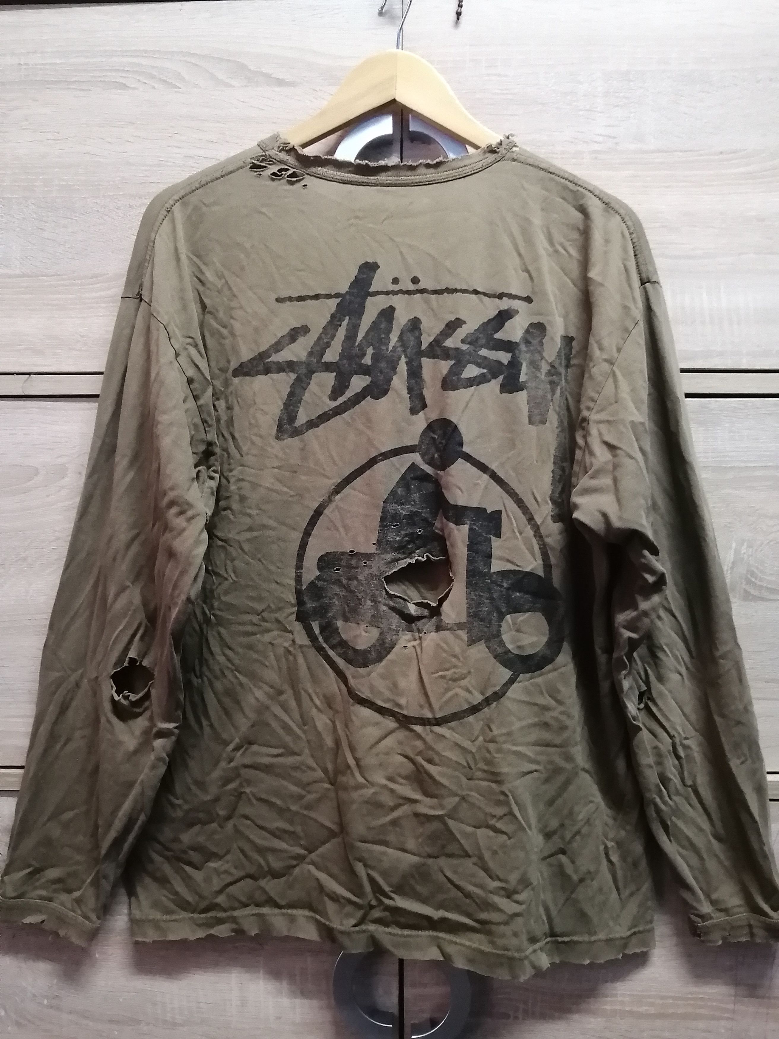 Stussy Thrashed Sun Faded Stussy Shirt Distressed Grunge Band Size US L / EU 52-54 / 3 - 1 Thumbnail
