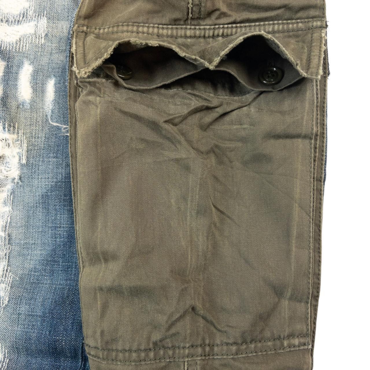 Dolce & Gabbana Vintage Dolce & Gabbana Denim Cargo Split Trousers Size W31 Size US 31 - 7 Thumbnail