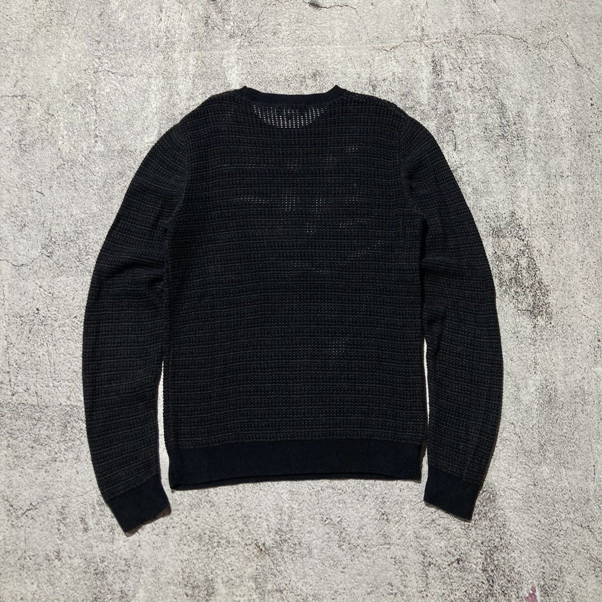 A.P.C. A.P.C. Semi-Sheer Transparency Knit Sweatshirt Charcoal Size US M / EU 48-50 / 2 - 9 Thumbnail