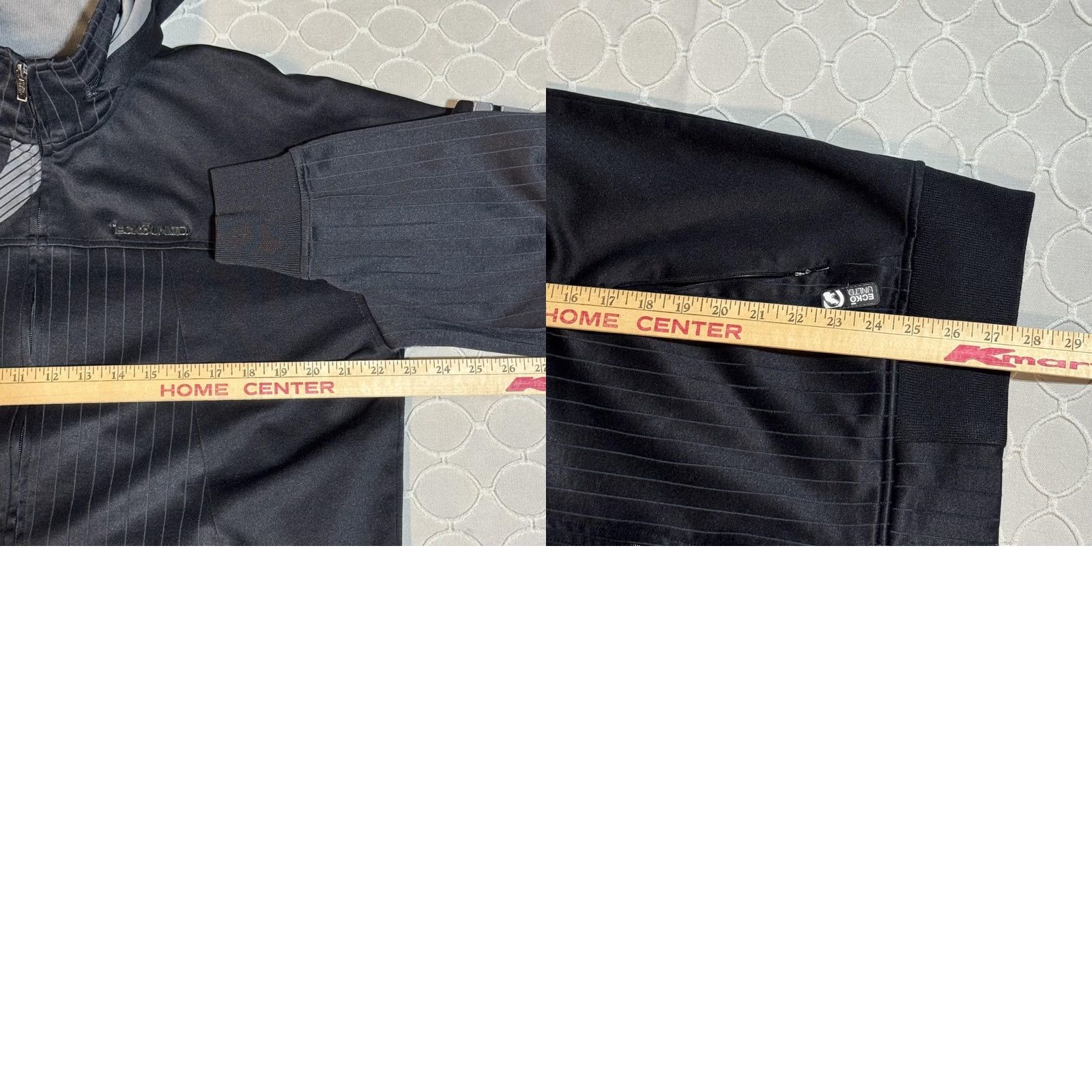 Ecko Unltd. Ecko Unltd Jacket Mens Large Black Full Zip Hooded Pockets Streetwear Zip Size US L / EU 52-54 / 3 - 8 Thumbnail