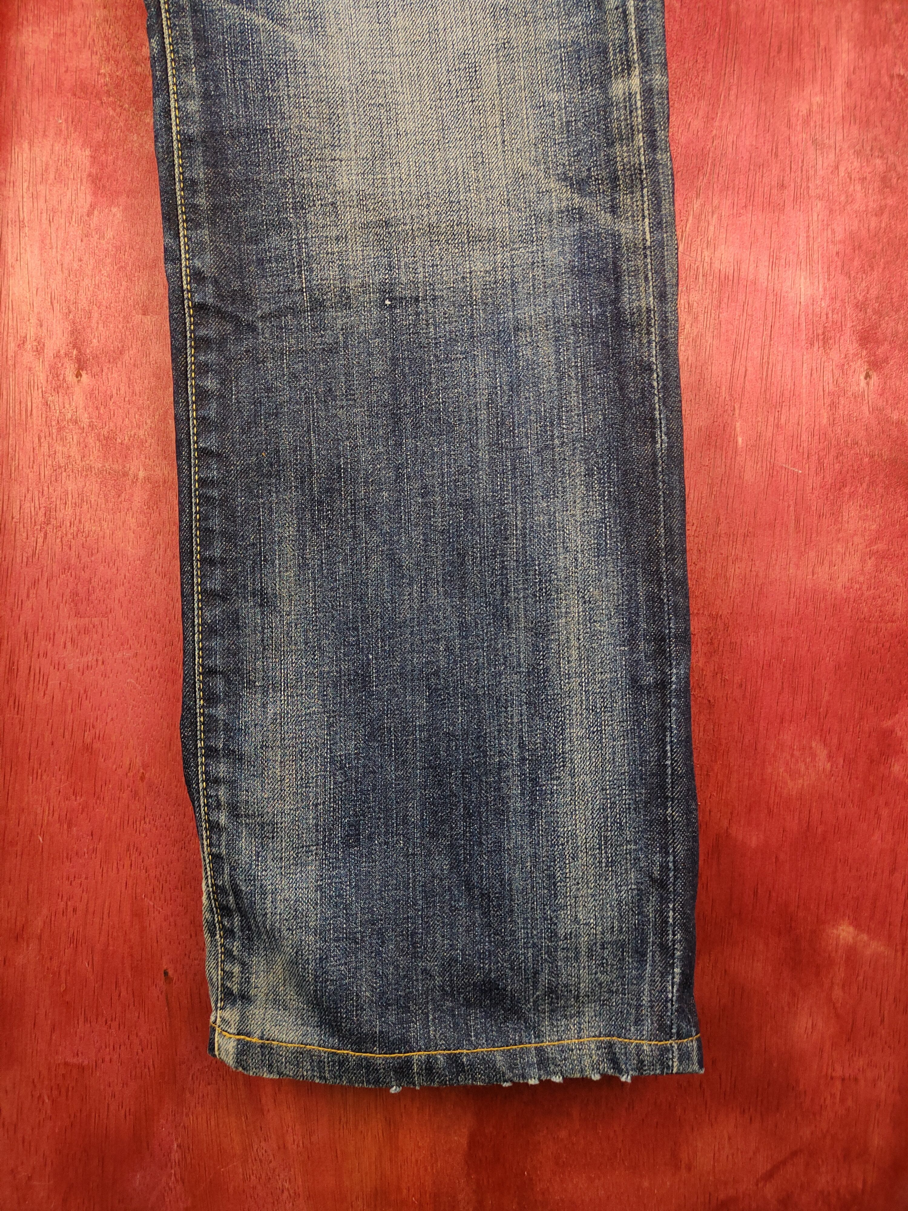 Japanese Brand DL Uniqlo Blue japan vintage distressed Denim Pants #S1261 Size US 32 / EU 48 - 6 Thumbnail