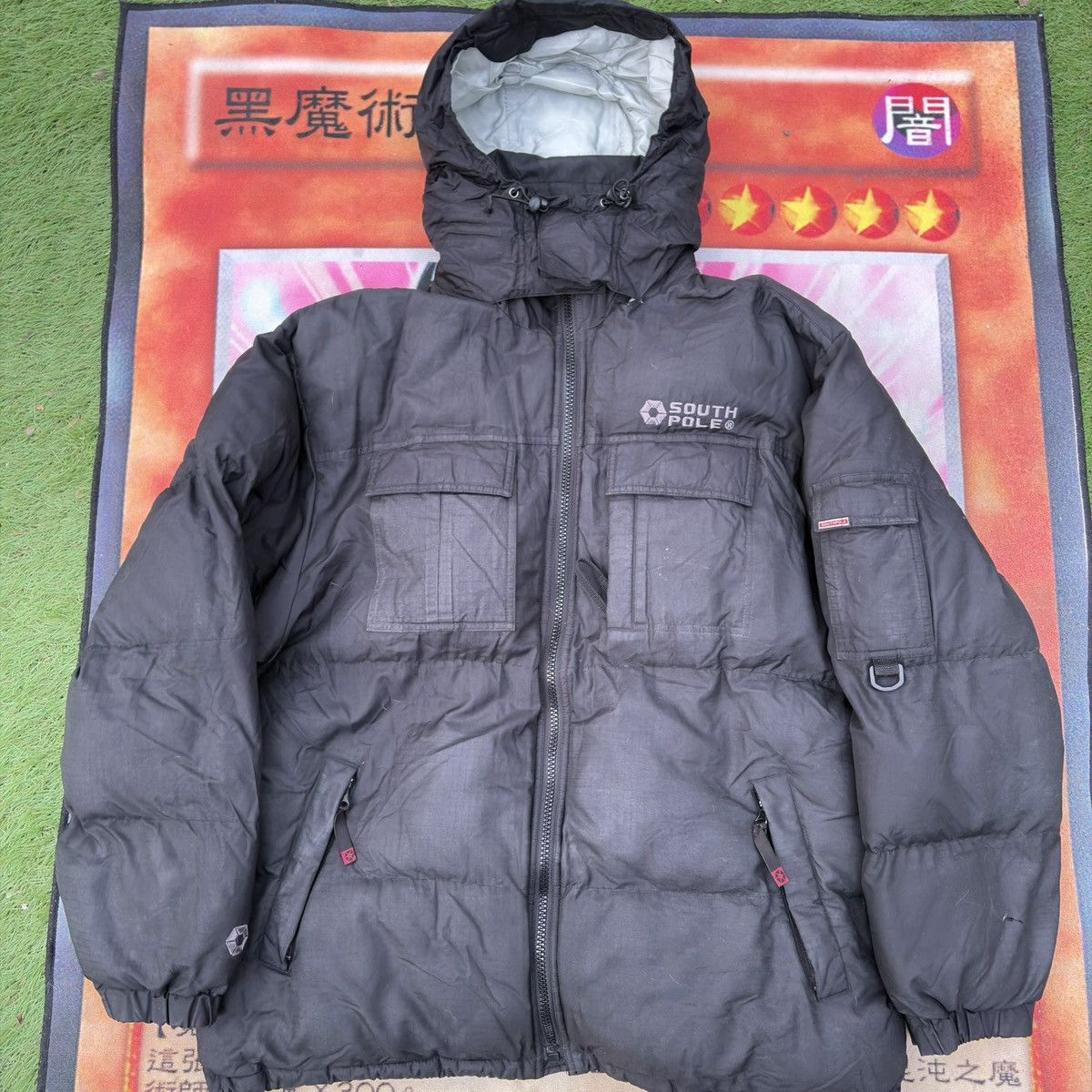 Southpole South Pole Vintage Hooded Puffer Jacket Size US L / EU 52-54 / 3 - 1 Thumbnail