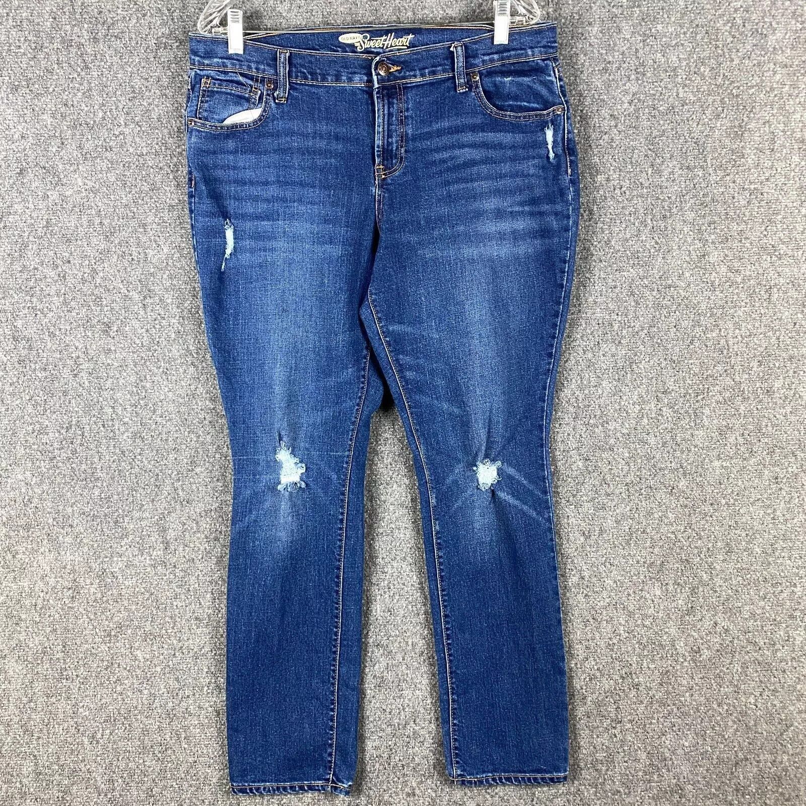 Old Navy Old Navy The Sweet Heart Jeans Women's Size 14 Regular Denim Size 36" / US 14 / IT 50 - 1 Thumbnail