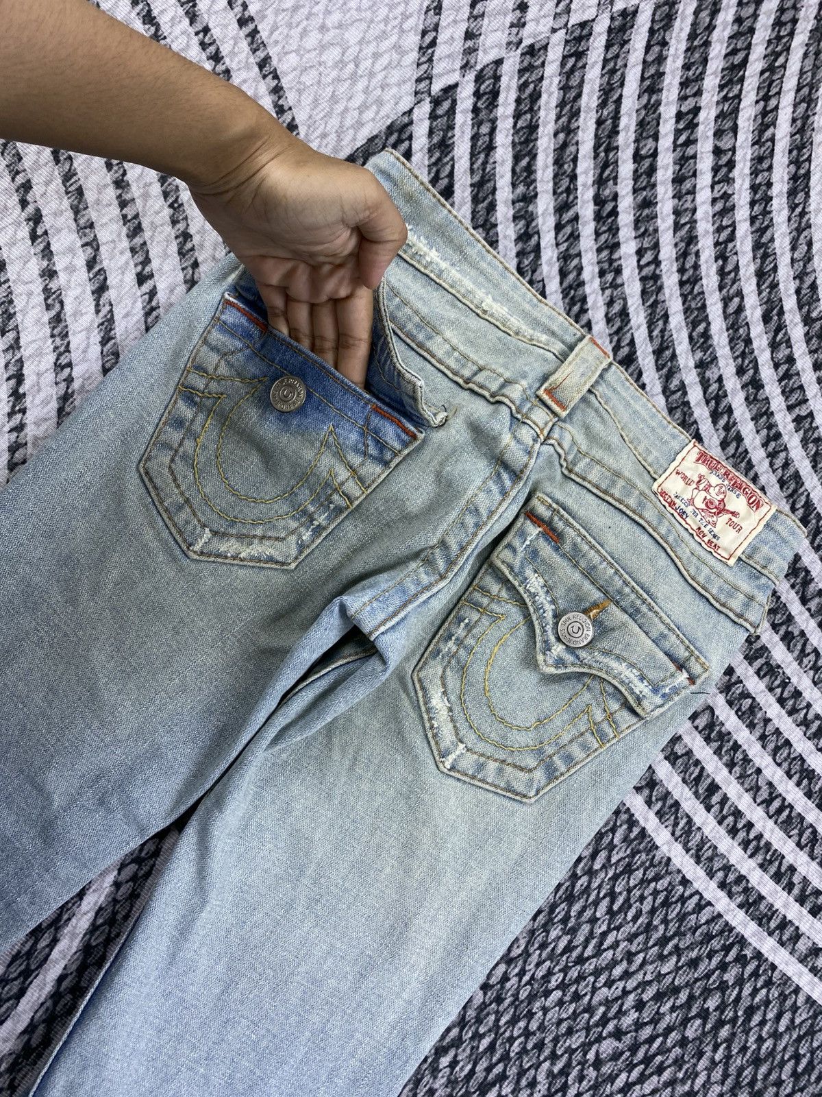 True Religion Vintage True Religion Flared Denim Jeans Size 26" / US 2 / IT 38 - 11 Thumbnail
