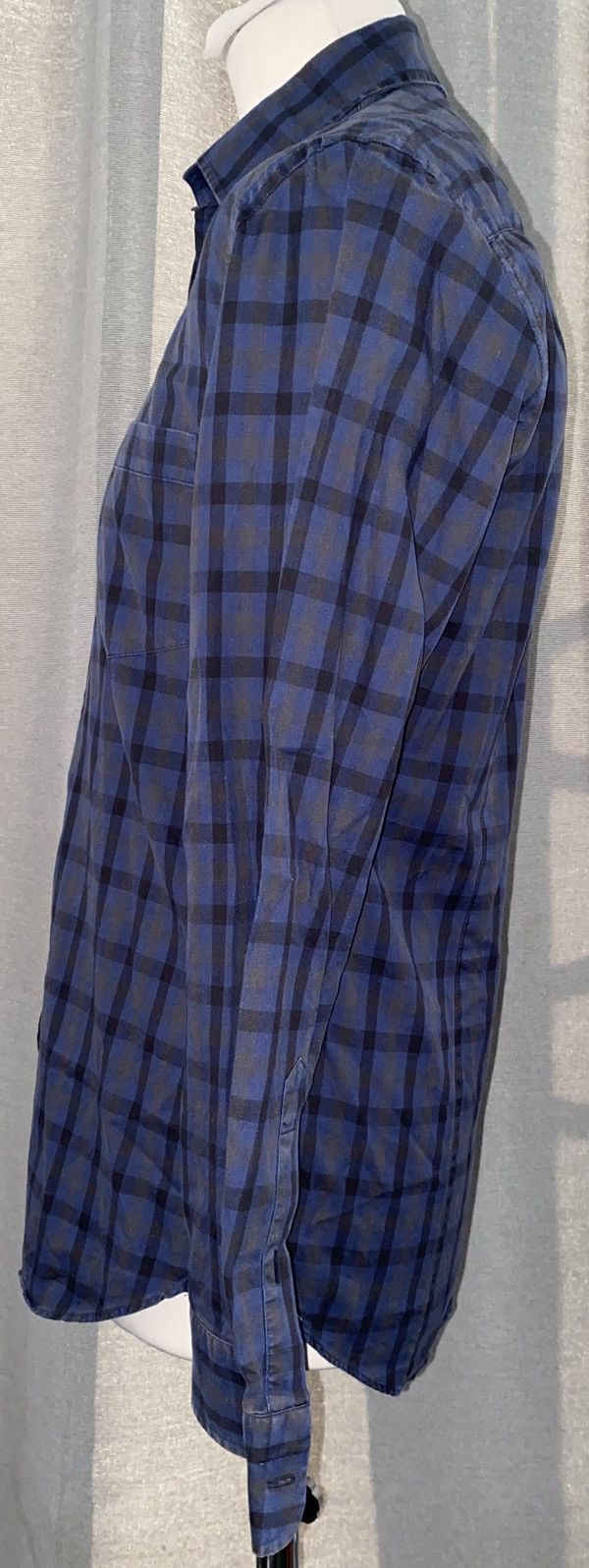 Aquascutum Aquascutum - Shirt - Checked Blue, Black & Grey - Small Size US S / EU 44-46 / 1 - 11 Thumbnail