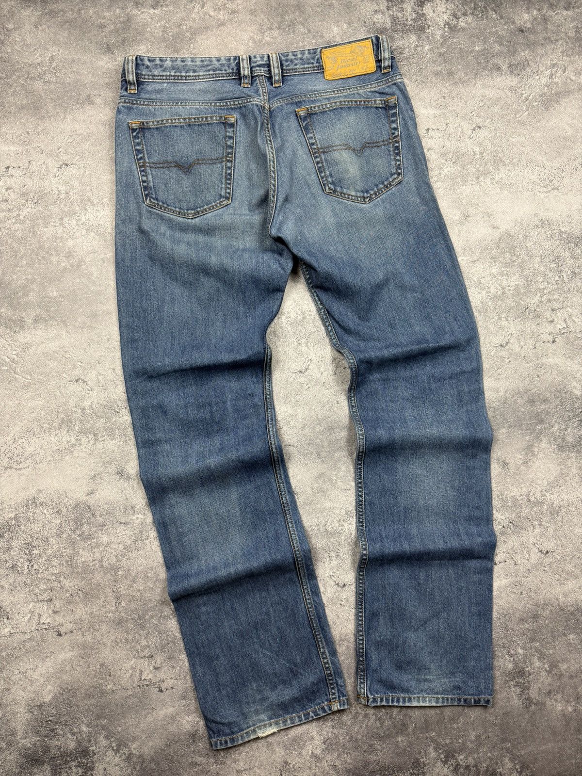 Vintage Diesel Avant Garde Flared Blue Denim Jeans Y2K Rare