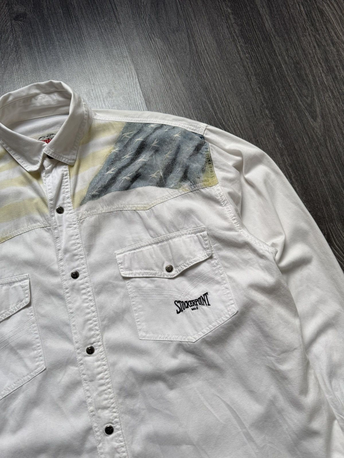 Vintage 90s Vintage Crazy Stockerpoint American Eagle Shirt Size US M / EU 48-50 / 2 - 2 Thumbnail