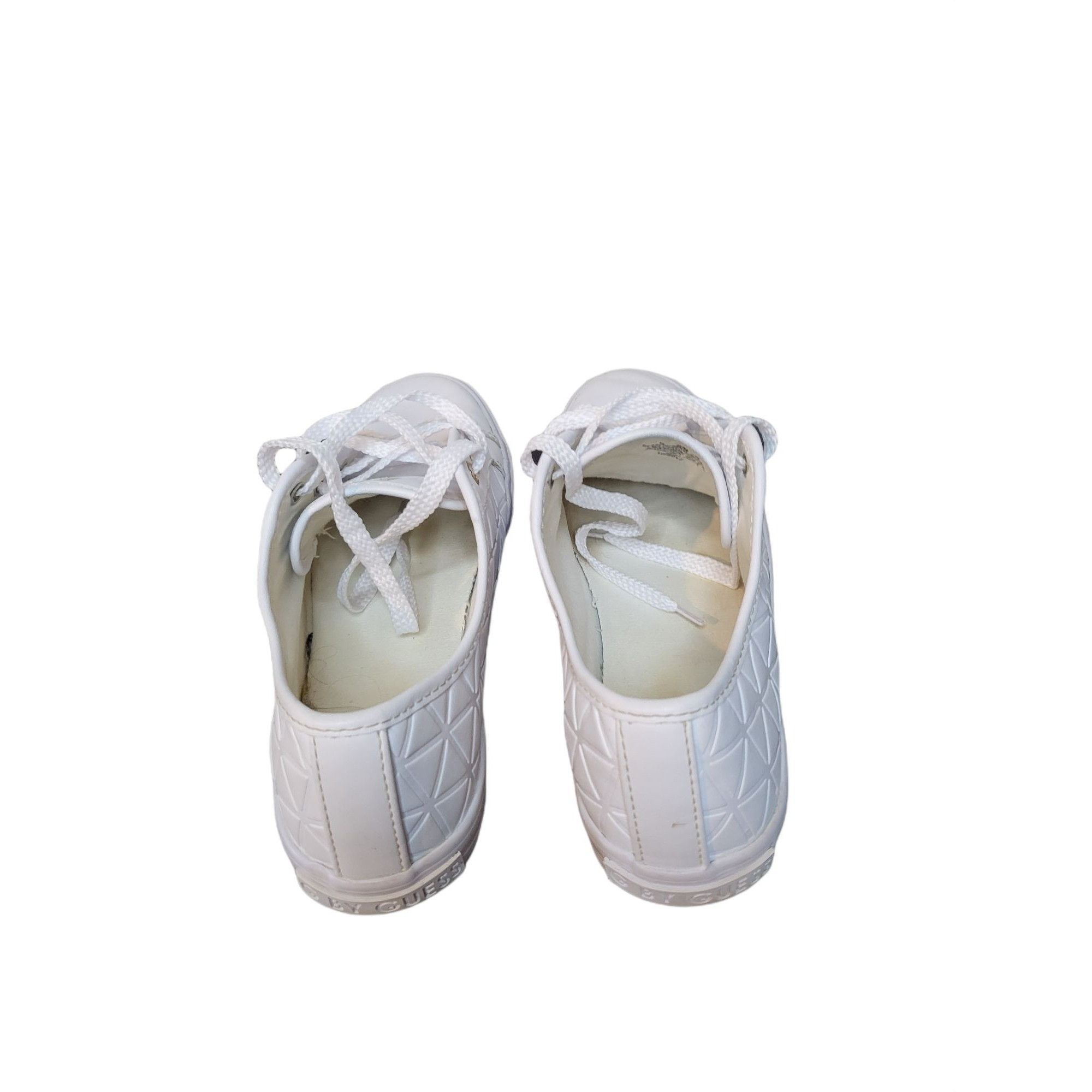 Guess G By Guess Backer 2 Sneakers Women Sz 8M White Lace Up Desig Size US 8 / IT 38 - 4 Thumbnail