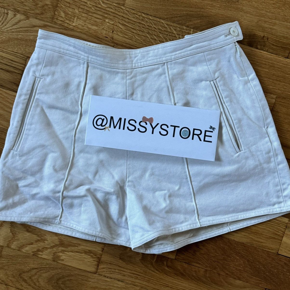 Hermes Hermes Bermuda Shorts Pants Classic Luxury Offwhite Color Size 28" / US 6 / IT 42 - 10 Thumbnail