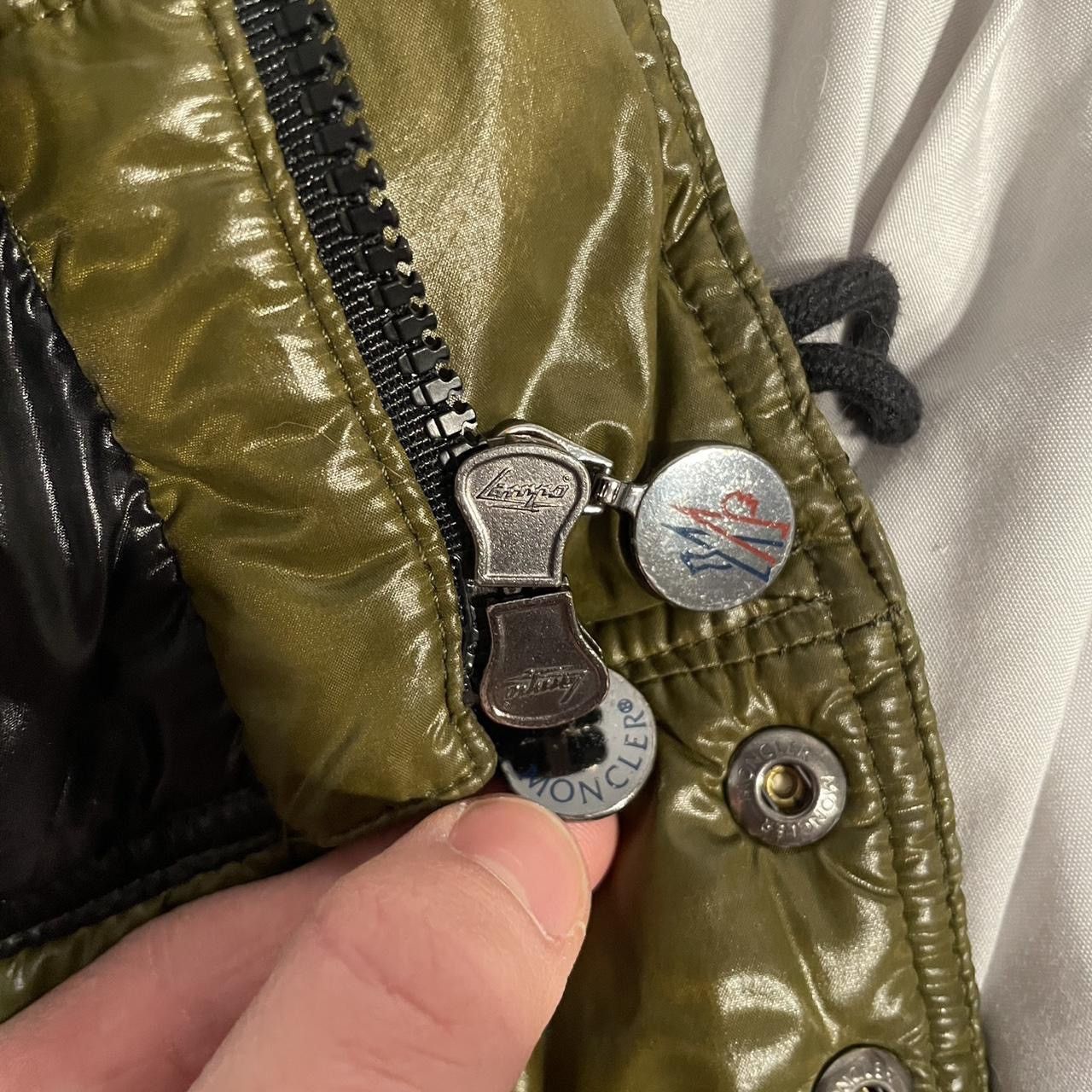 Moncler Vintage Moncler Maya Down Glossy Puffer Bomber Jacket Olive Size US M / EU 48-50 / 2 - 8 Thumbnail