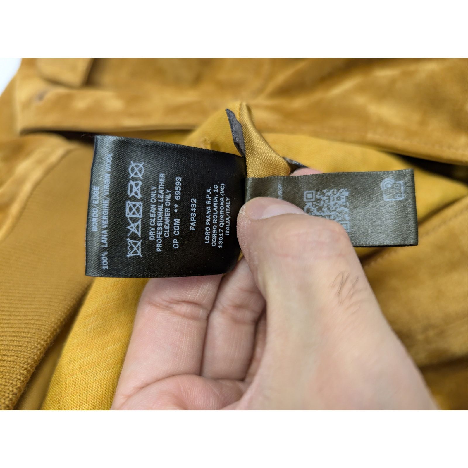 Loro Piana o1rshd1 Suede Jacket Suede Button Jacket in Cognac Size US M / EU 48-50 / 2 - 17 Thumbnail